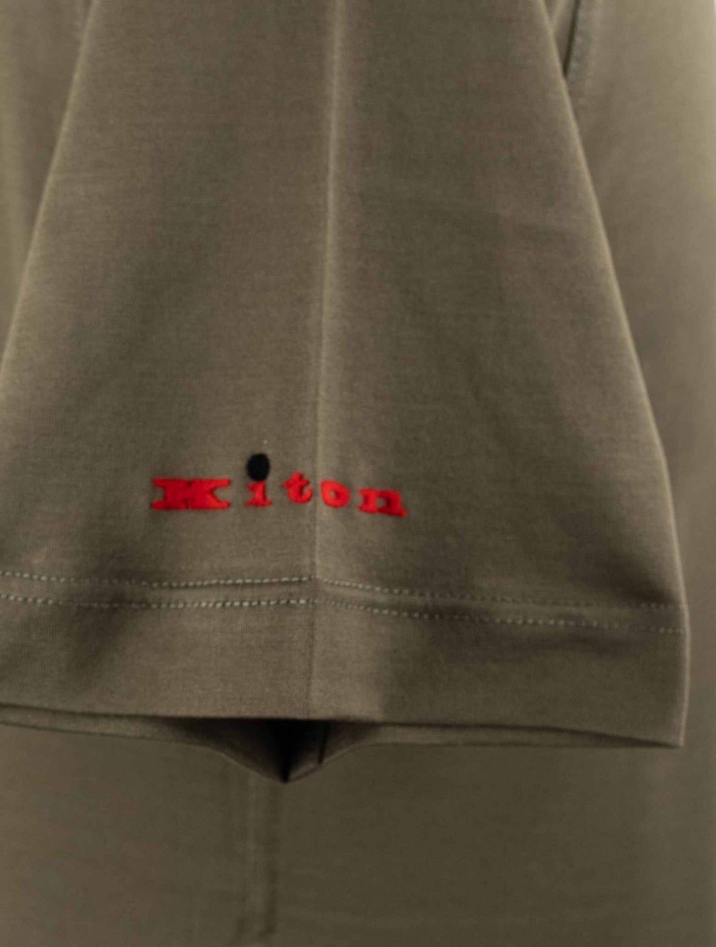 Kiton Green Cotton T-Shirt