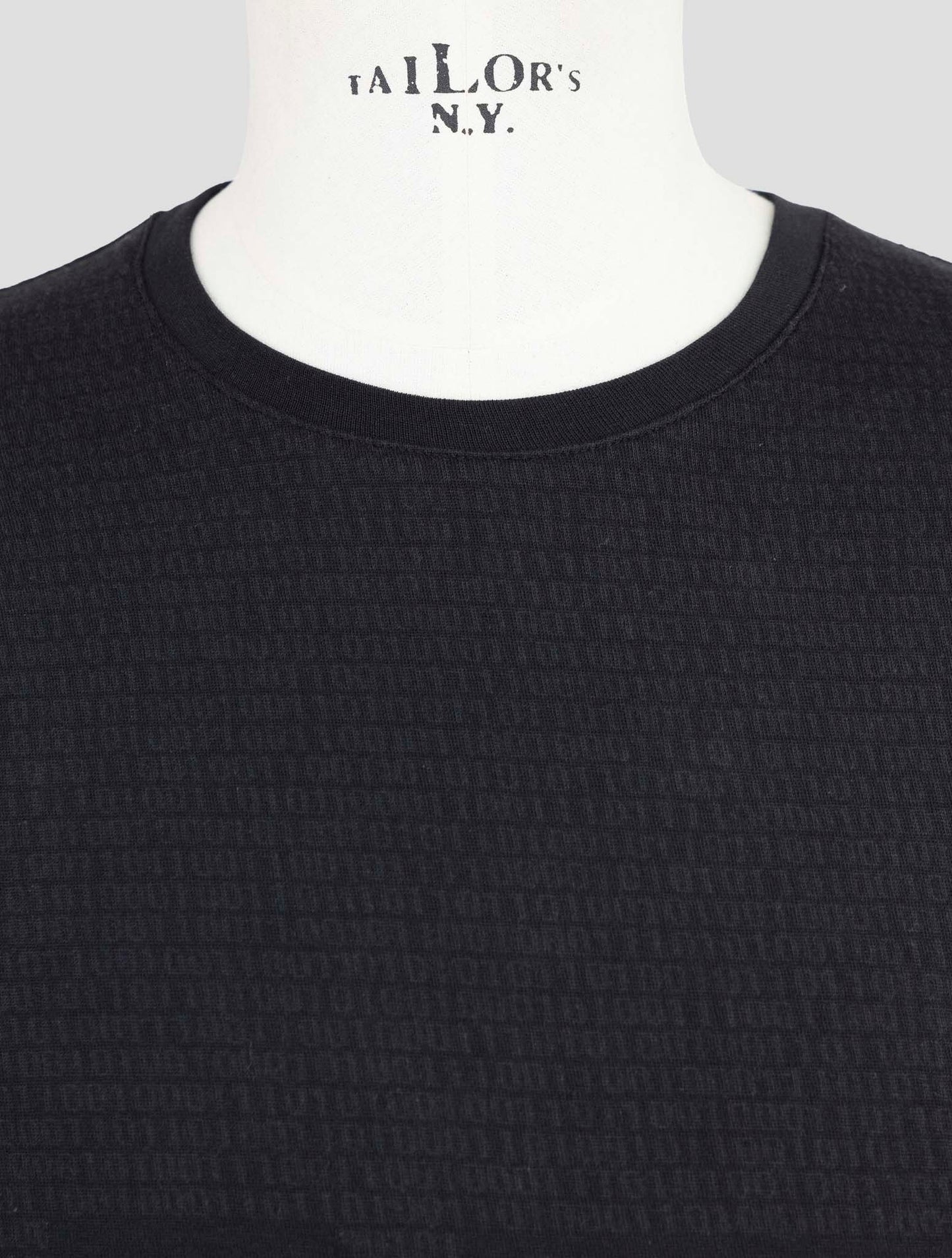 Kiton Knt Black Cotton Sweater Crewneck