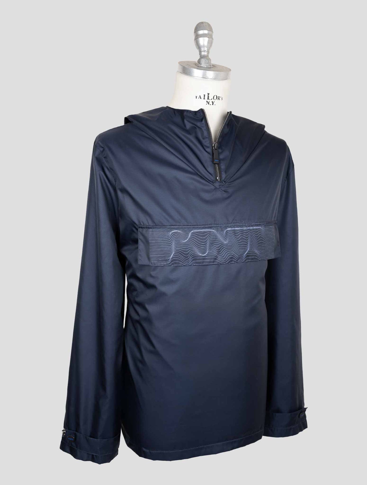 Kiton Knt Blue Pl Coat