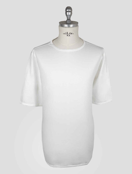 Kiton White Cotton T-Shirt
