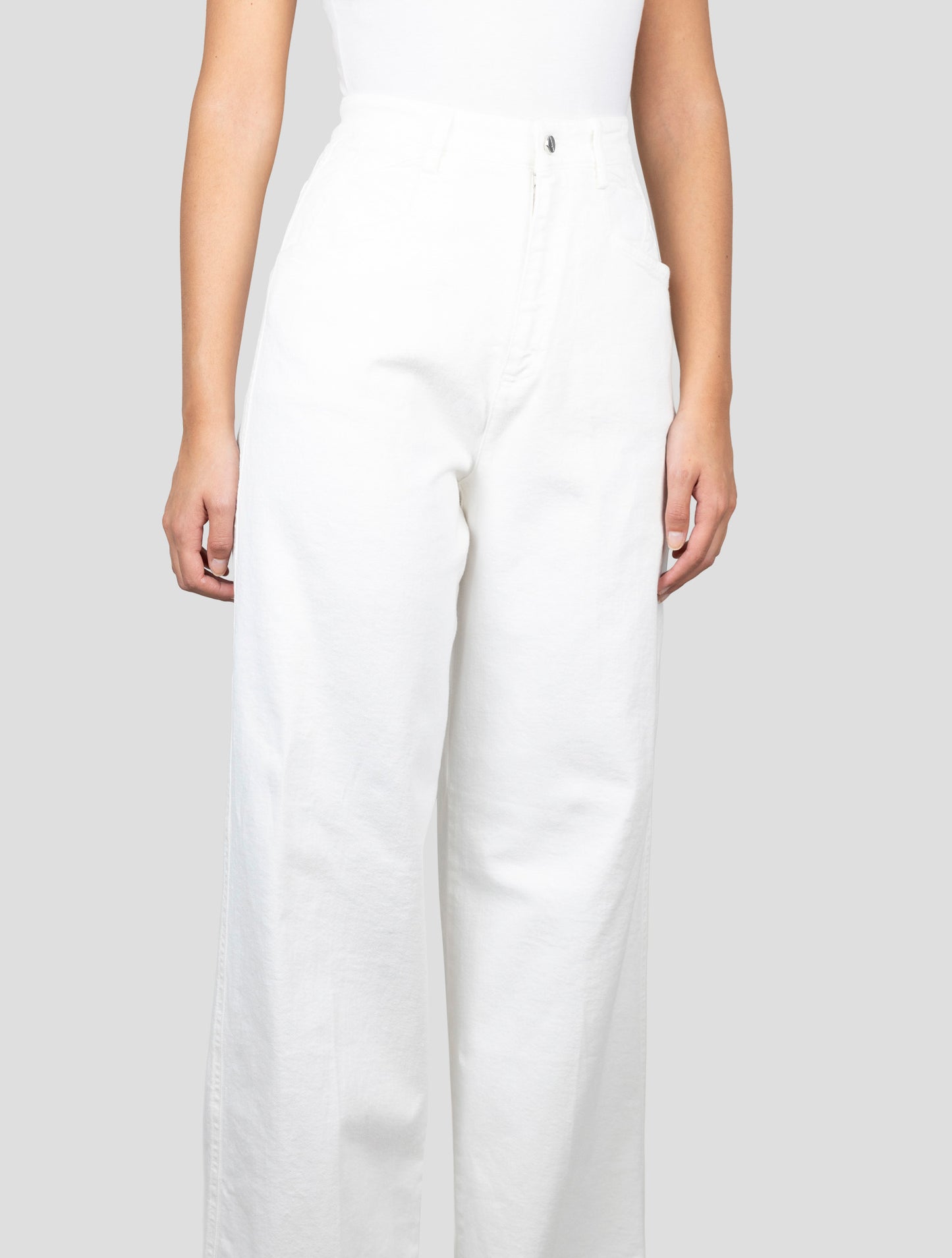 Kiton White Cotton Cashmere Ea Pants