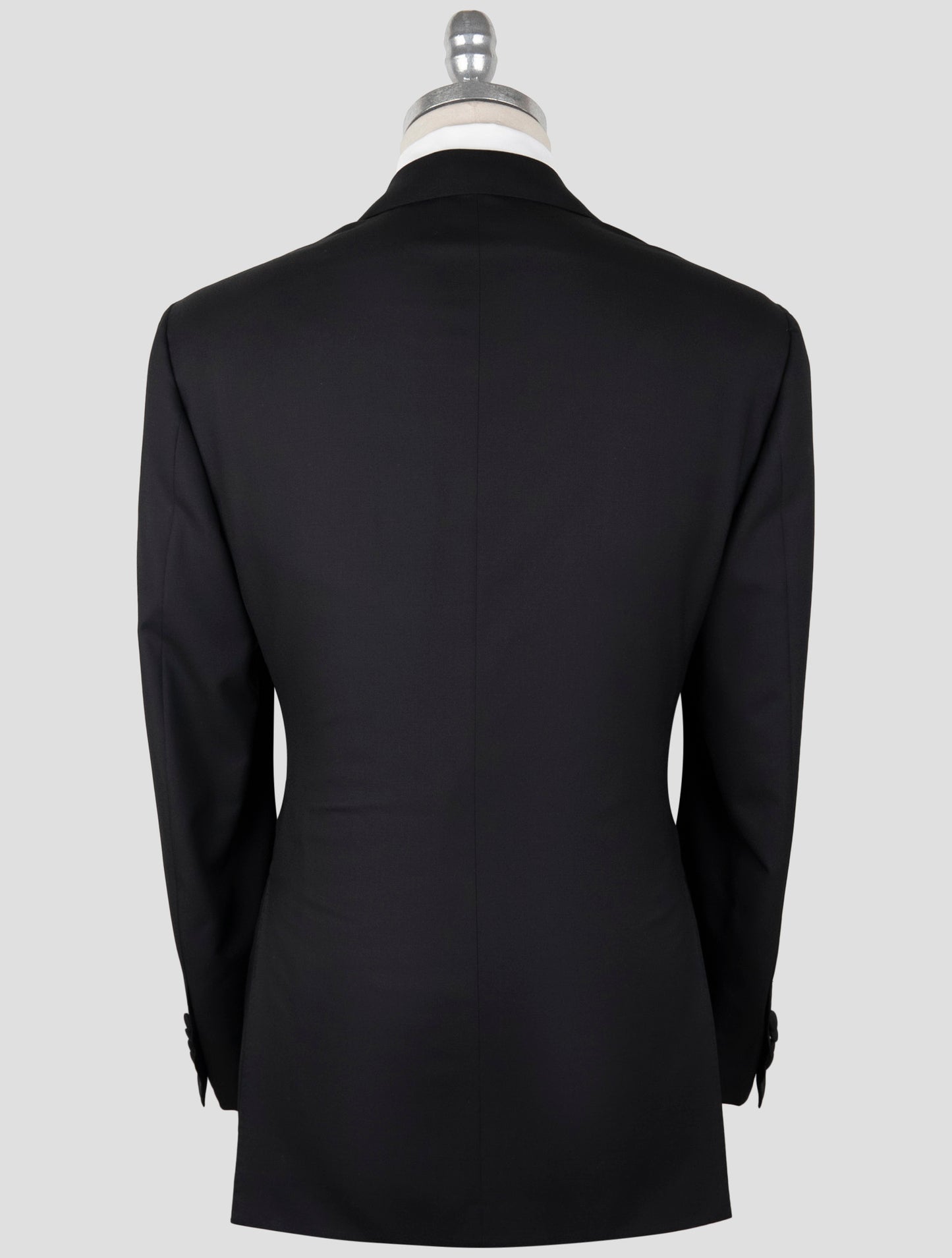 Kiton Black Wool Smoking Suit