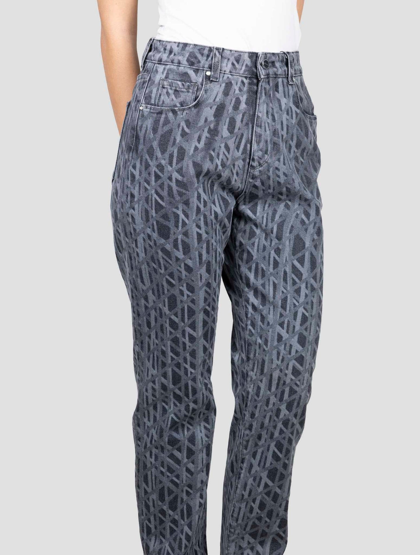 Kiton Gray Cotton Ea Jeans