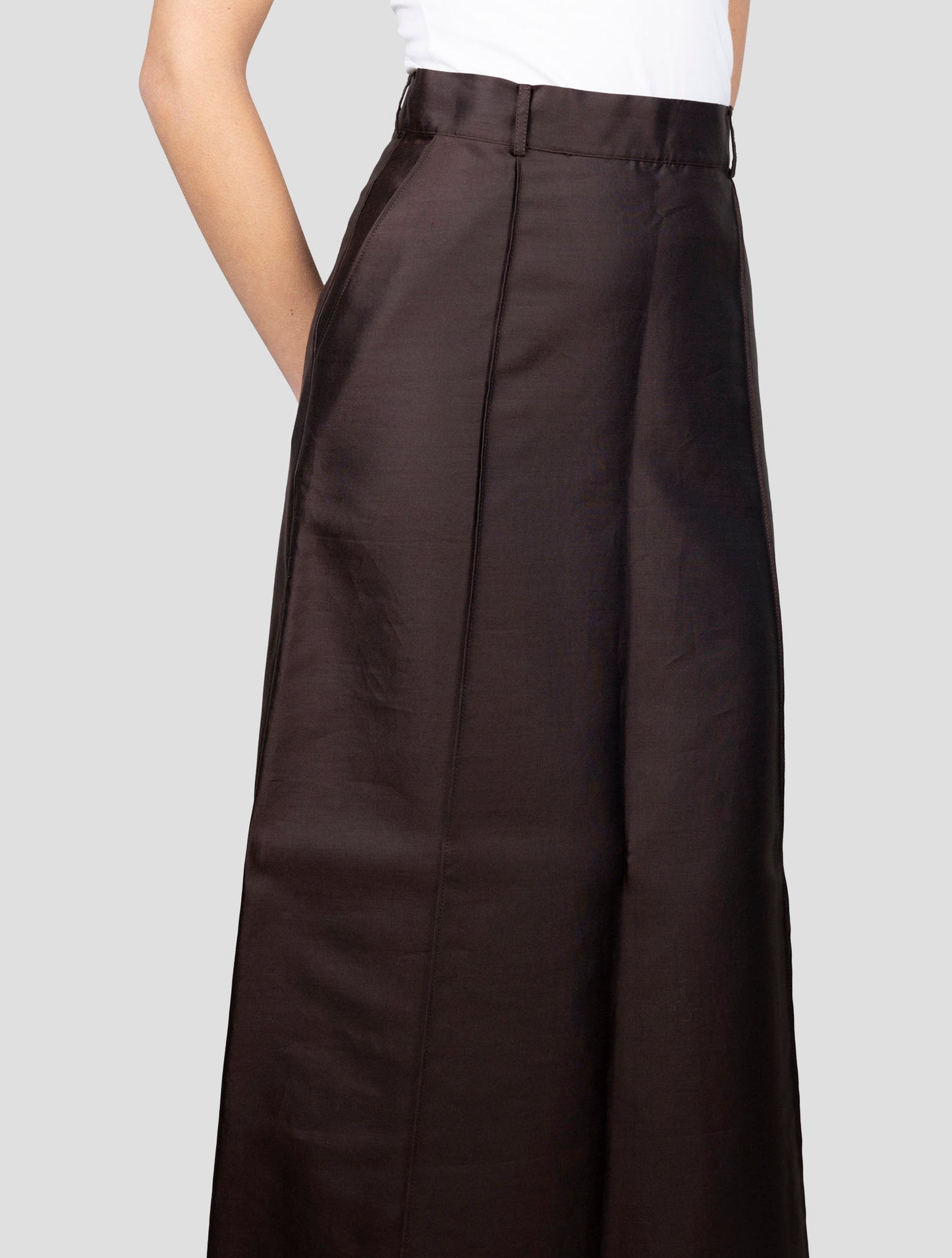 Kiton Brown Silk Cotton Pants