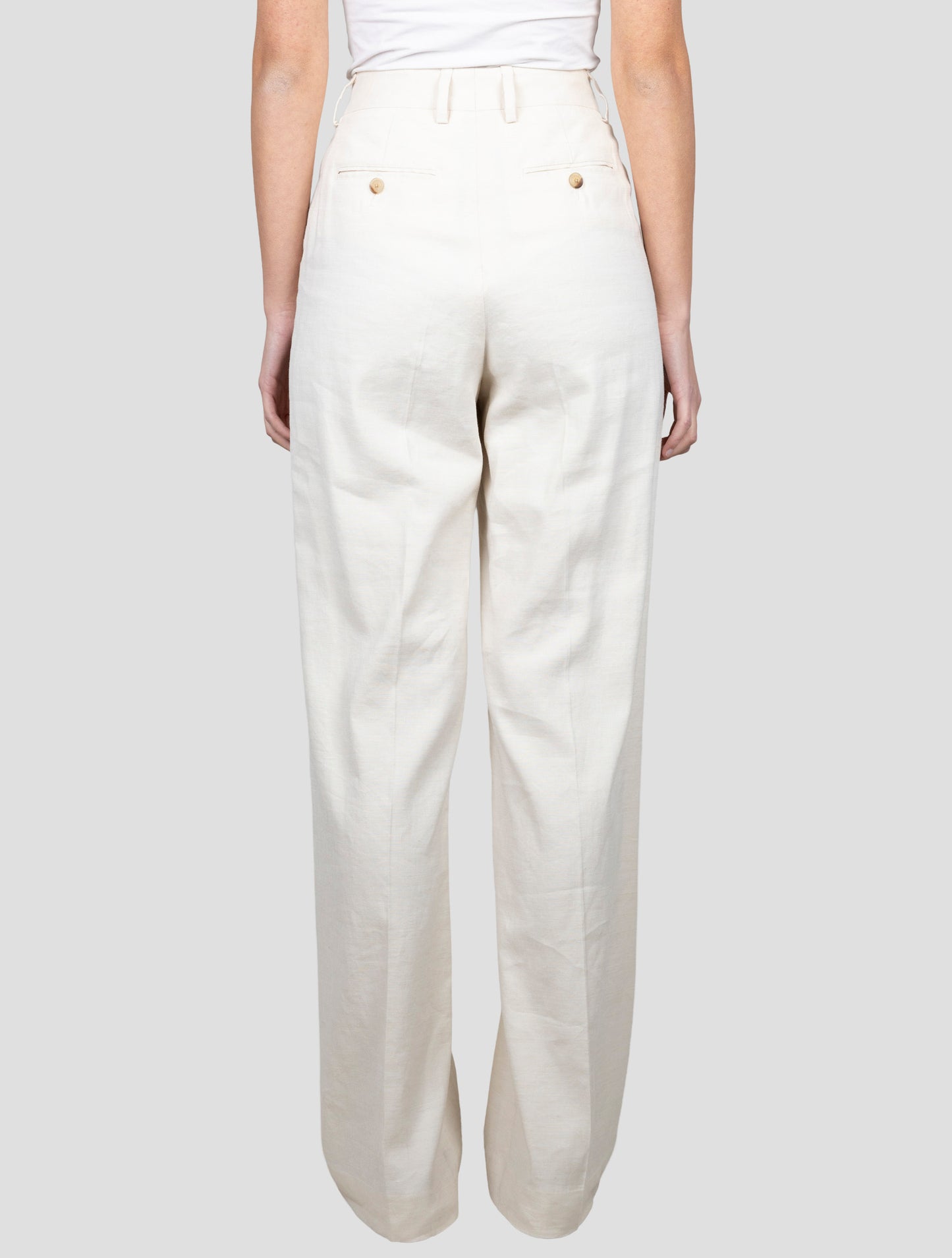 Kiton Beige Linen Viscose Ea Pants