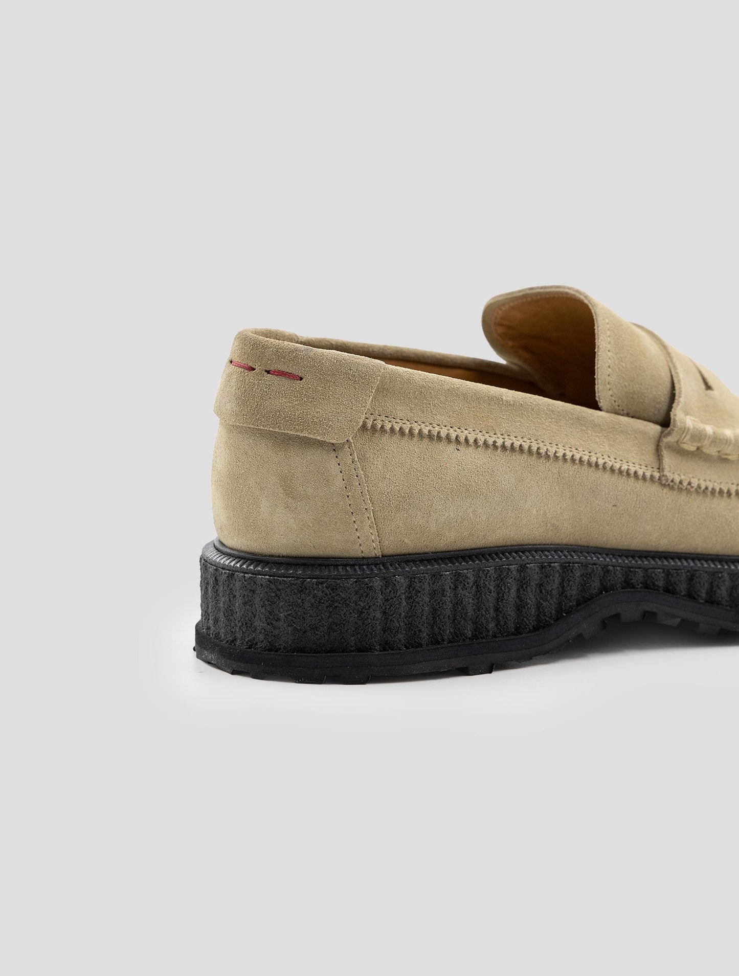 Kiton Beige Leather Suede Loafers