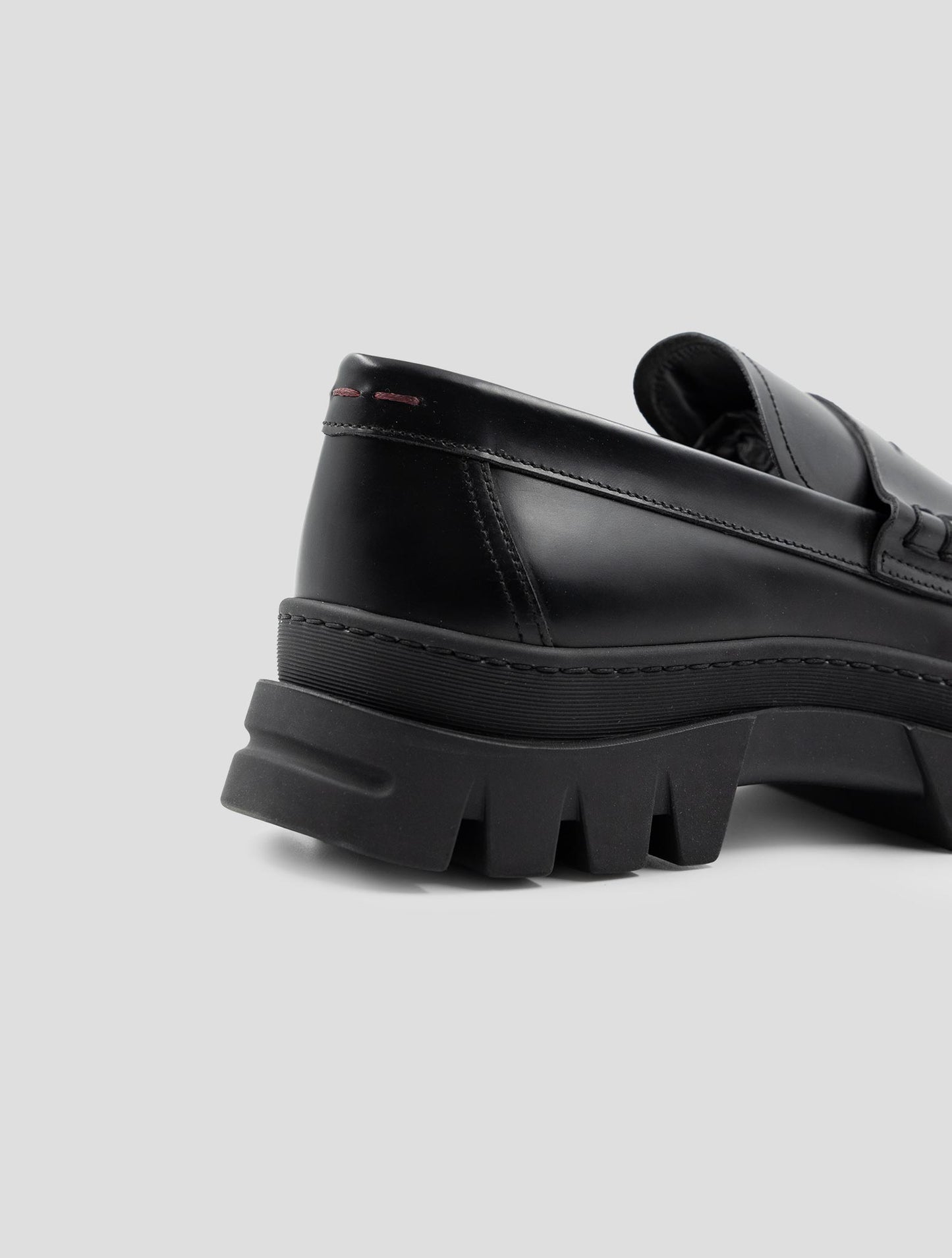 Kiton Black Leather Loafers