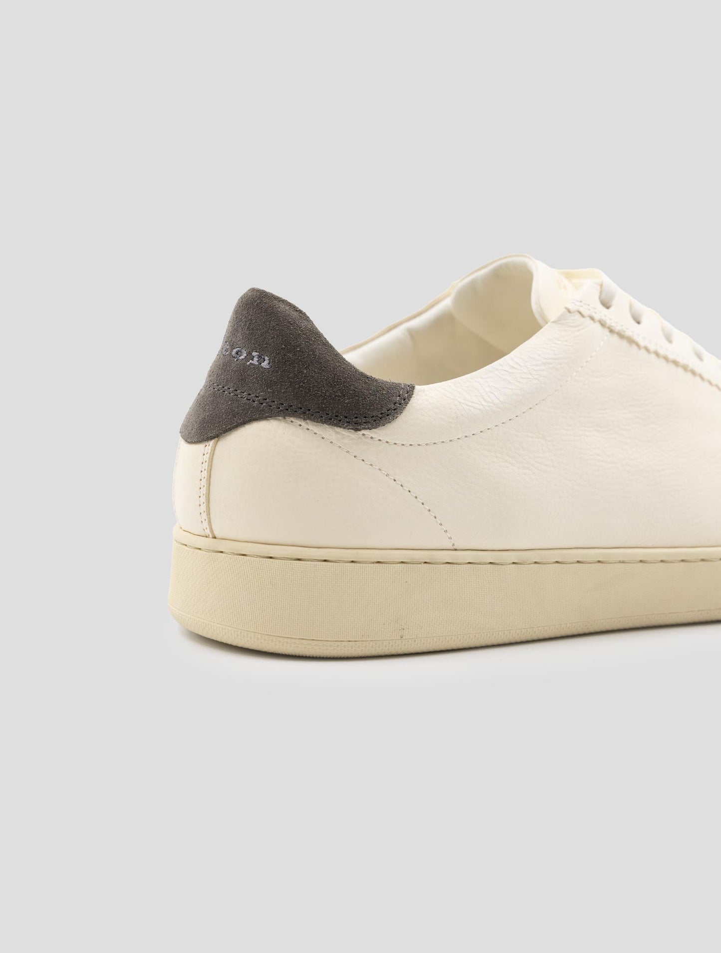 Kiton Beige Leather Sneakers