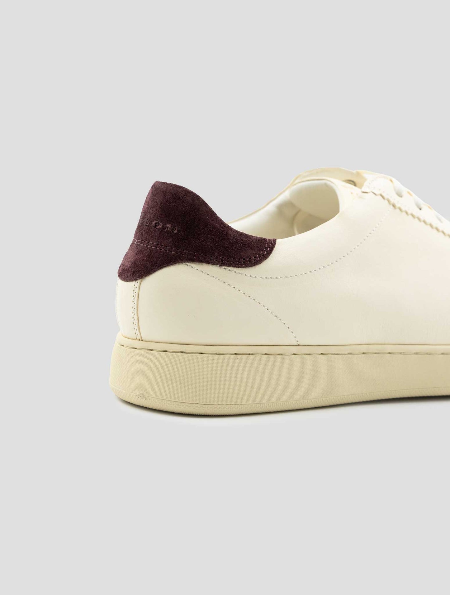 Kiton White Leather Sneakers