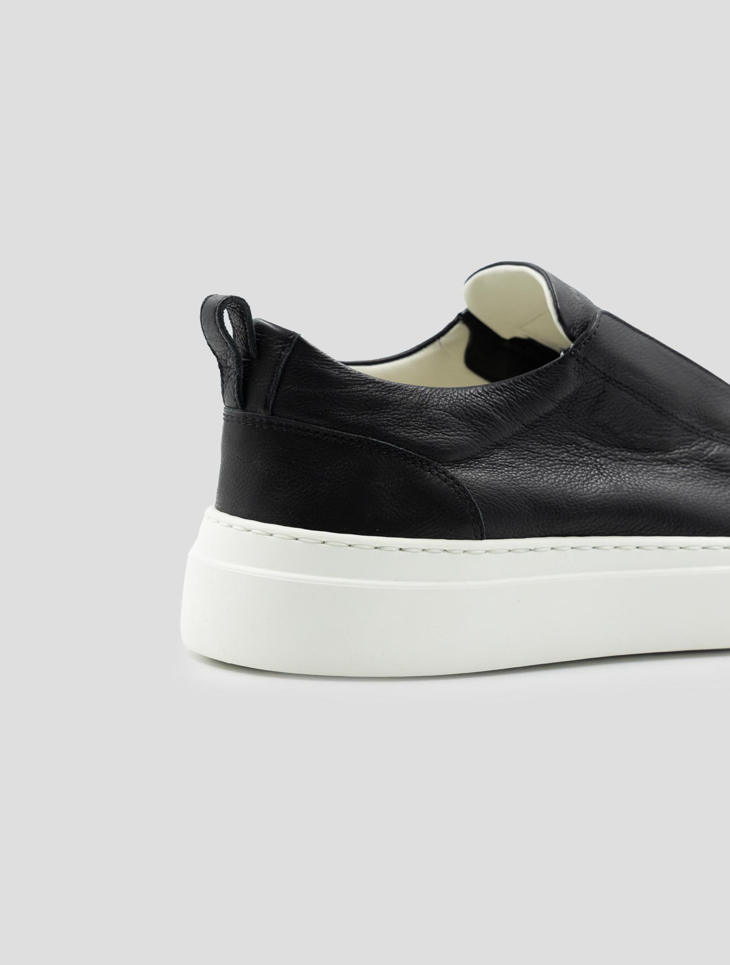 Kiton Black Leather Sneakers