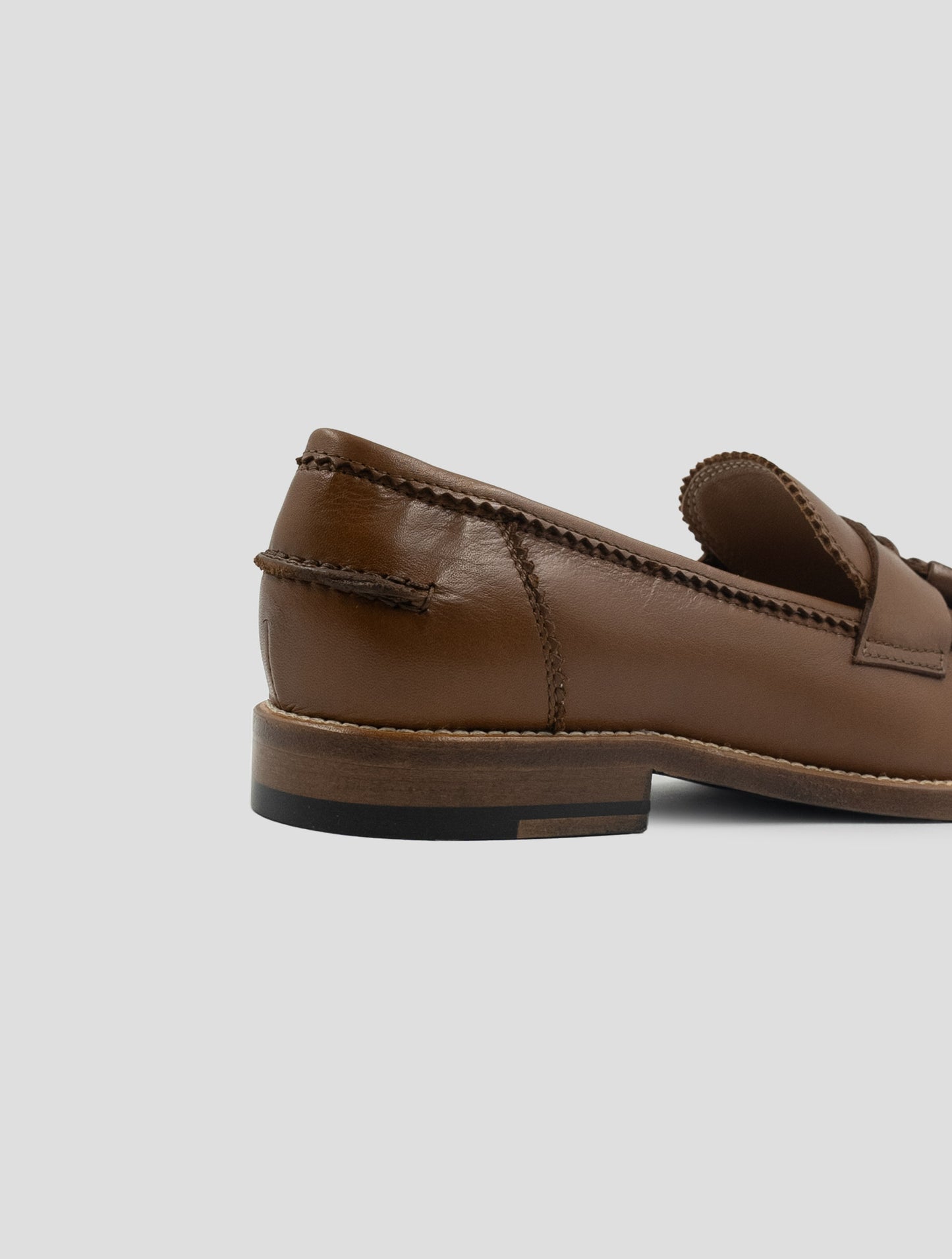 Kiton Brown Leather Loafers