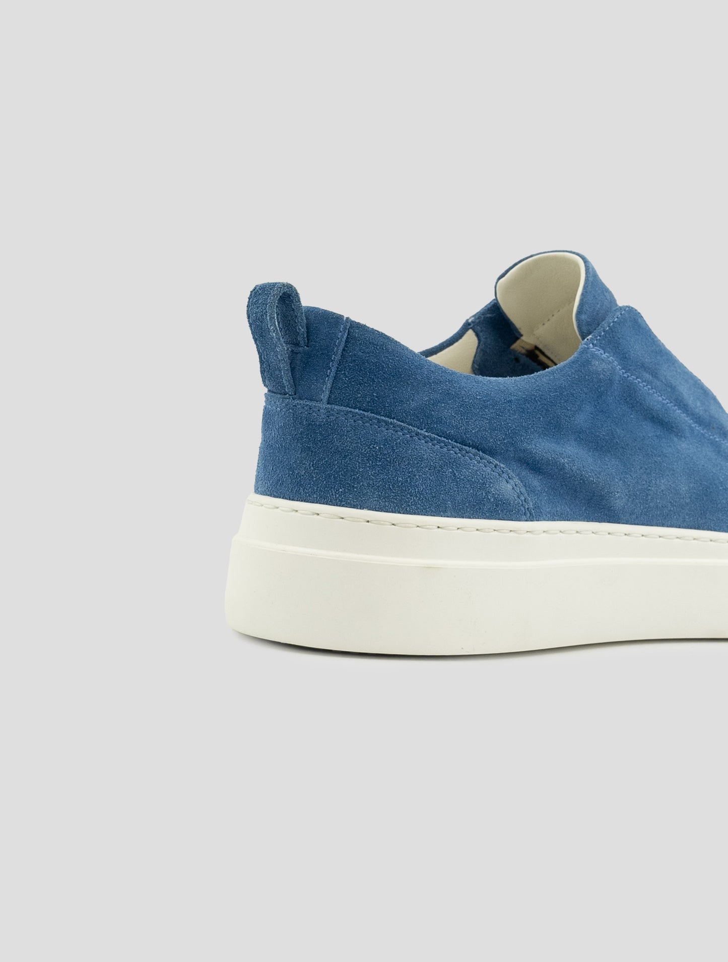 Kiton Light Blue Leather Suede Sneakers