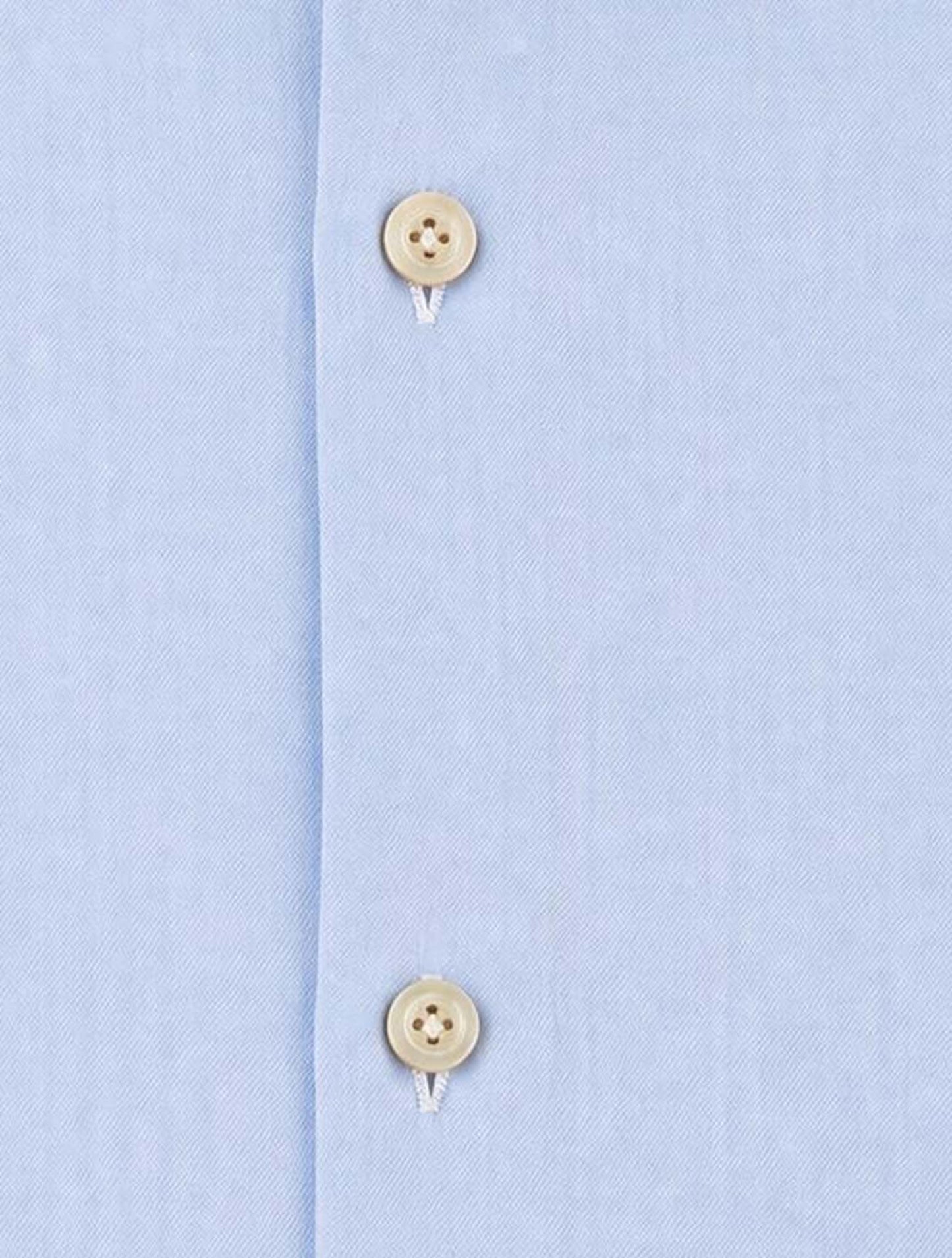 Kiton Blue Cotton Shirt