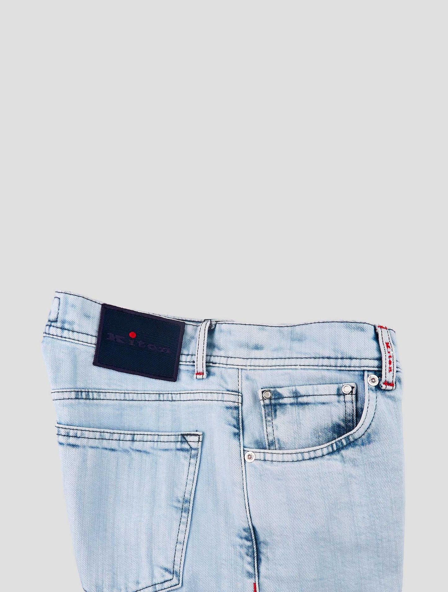 Kiton Light Blue Cotton Ea Jeans
