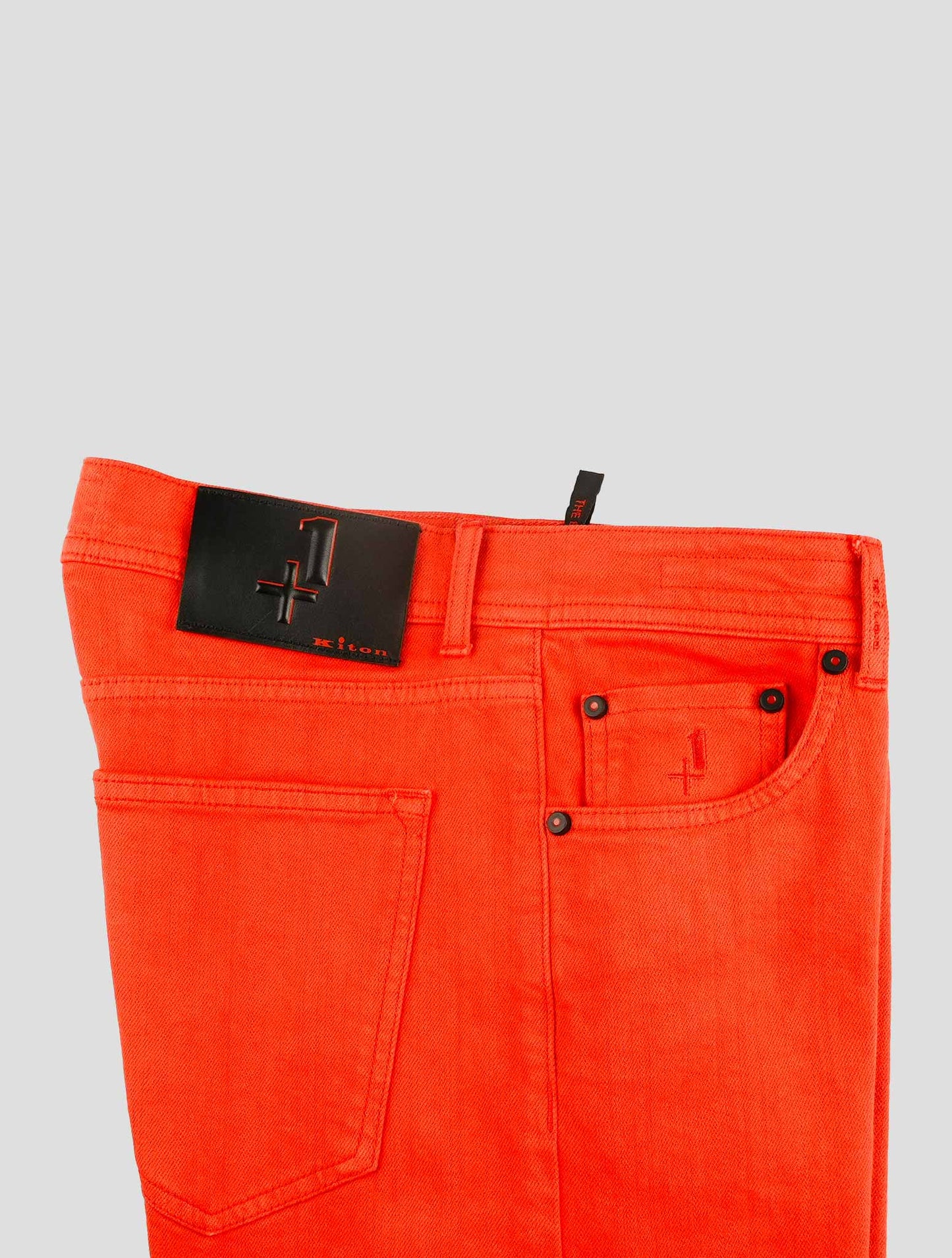 Kiton Red Cotton Ea Jeans