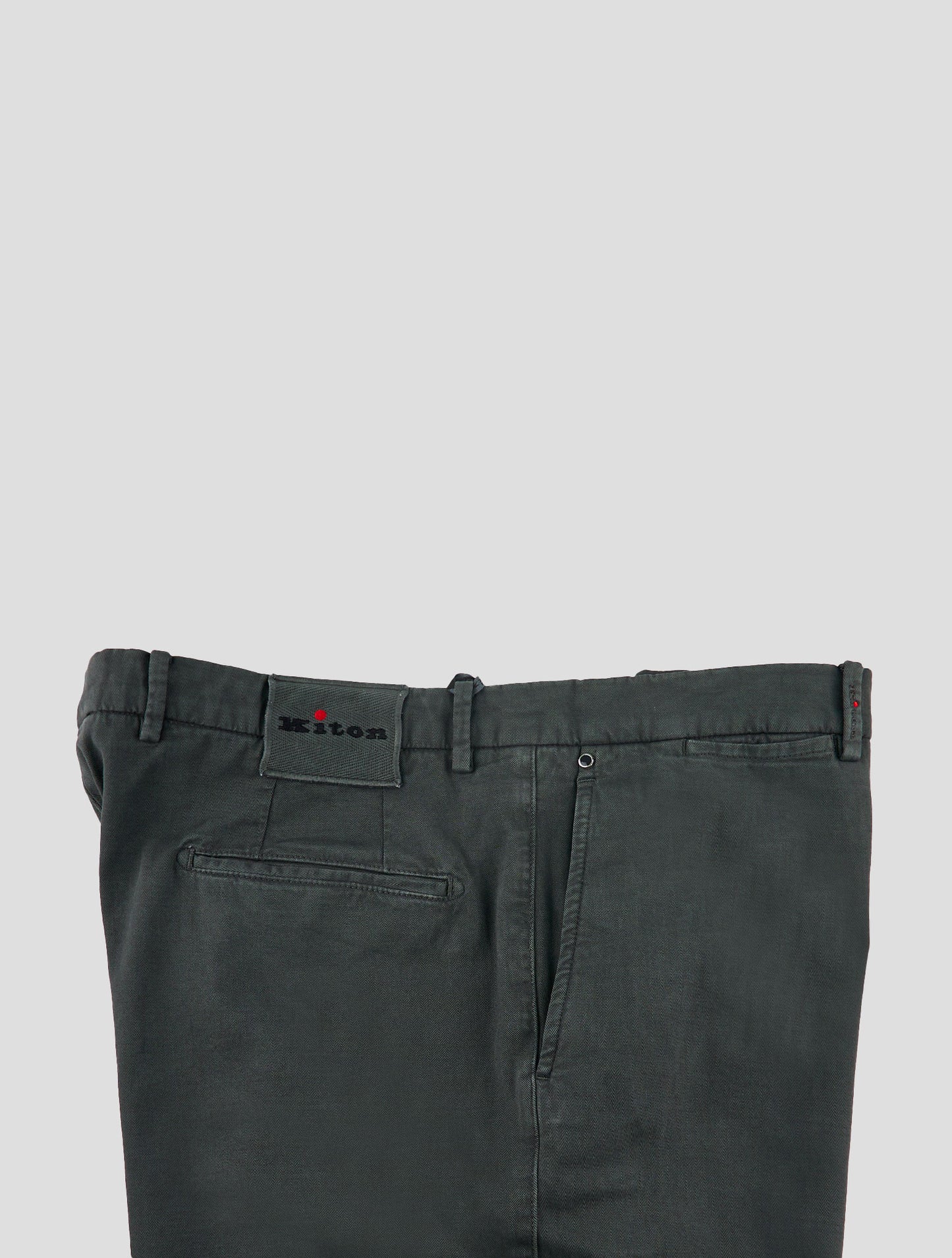 Kiton Dark Gray Cotton Cashmere Ea Pants