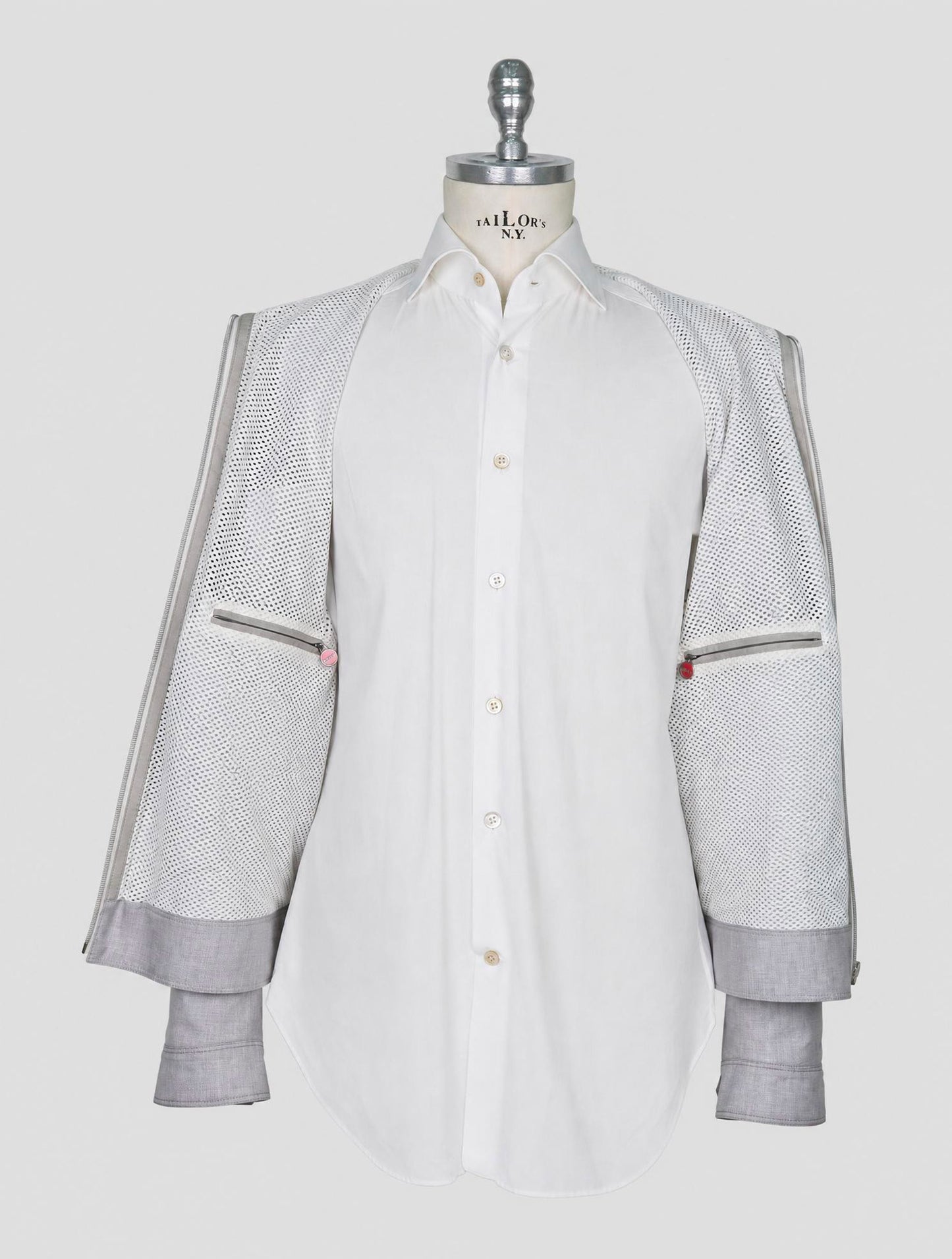 Kiton Gray Cashmere Coat