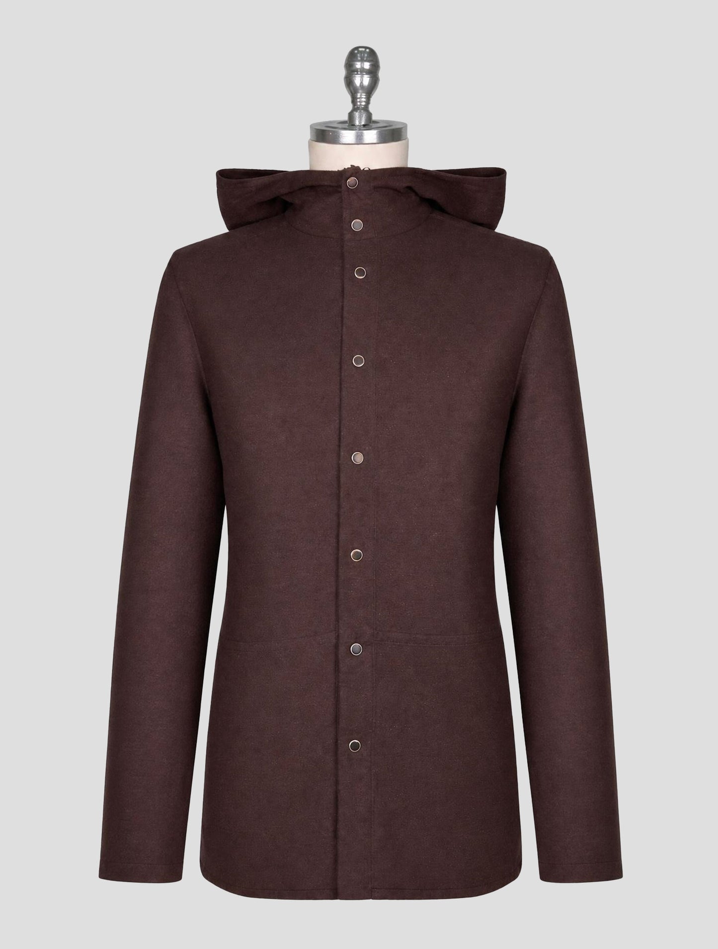 Kiton Brown Cotton Silk Luca Shirt