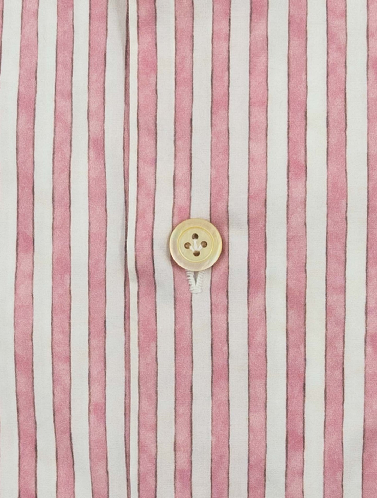 Kiton White Pink Cotton Shirt