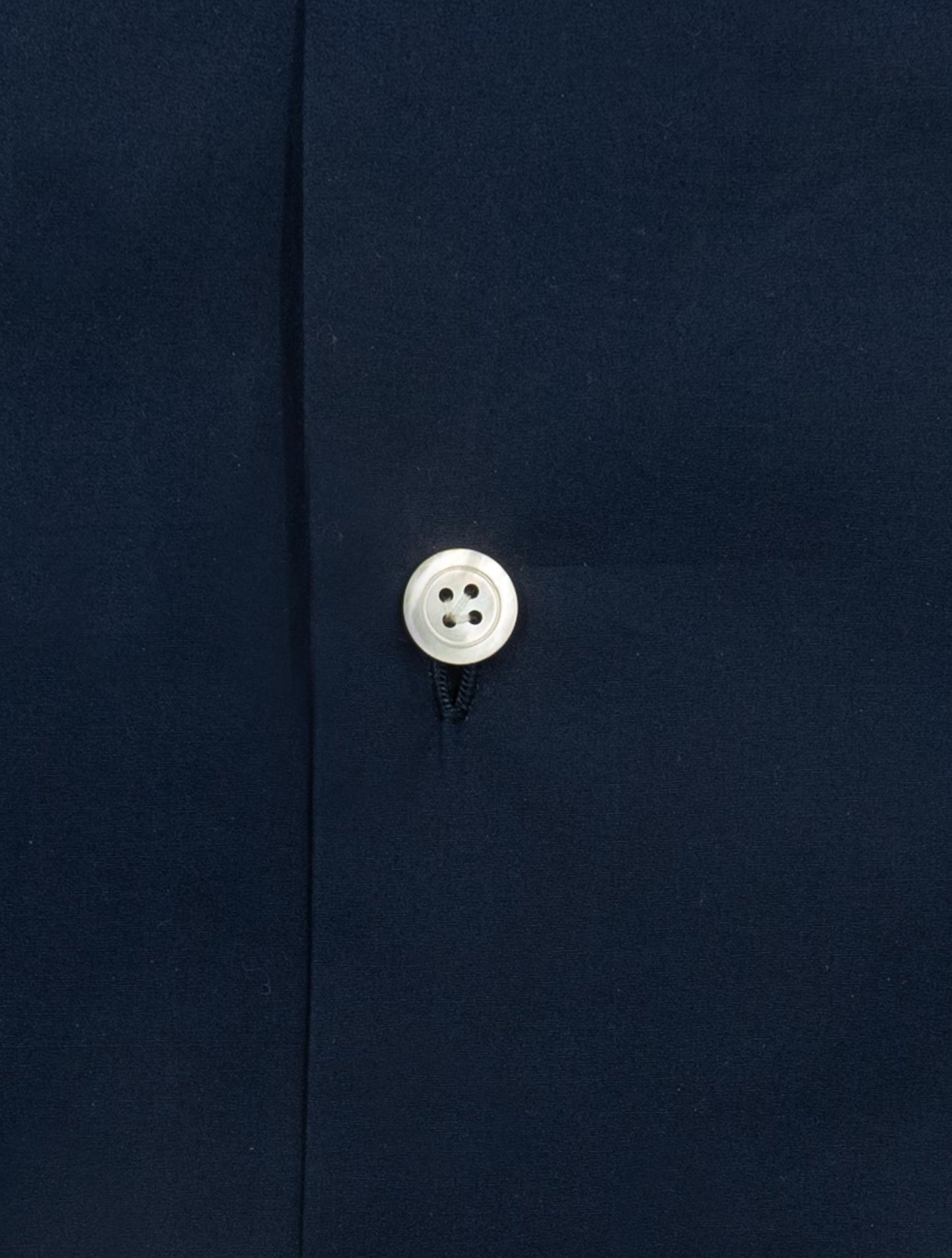 Kiton Blue Navy Cotton Shirt