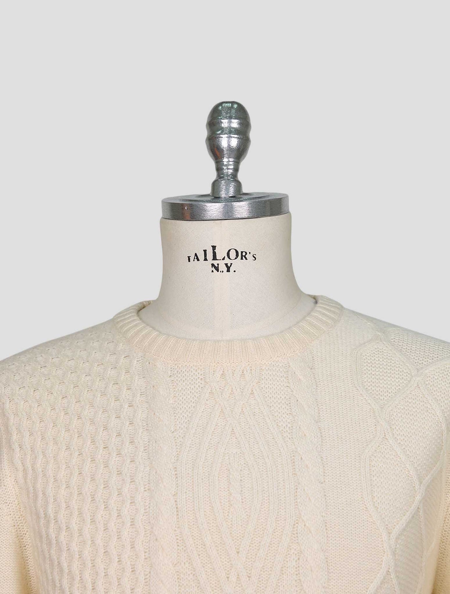 Kiton White Cashmere Sweater Turtleneck