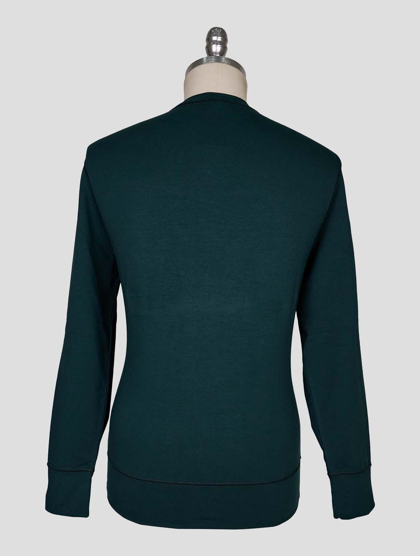 Kiton Green Cotton Ea Sweater Crewneck