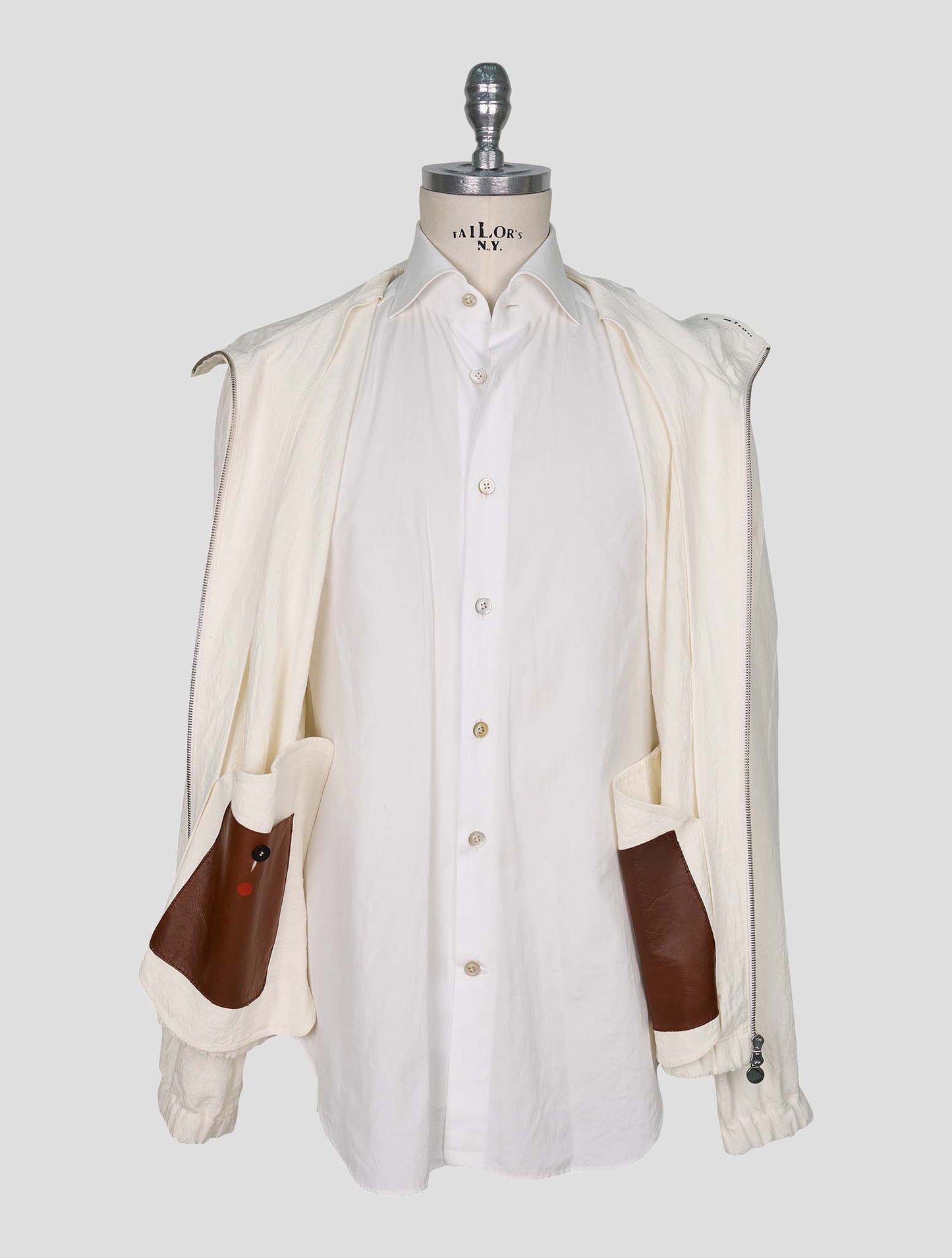 Kiton White Linen Coat