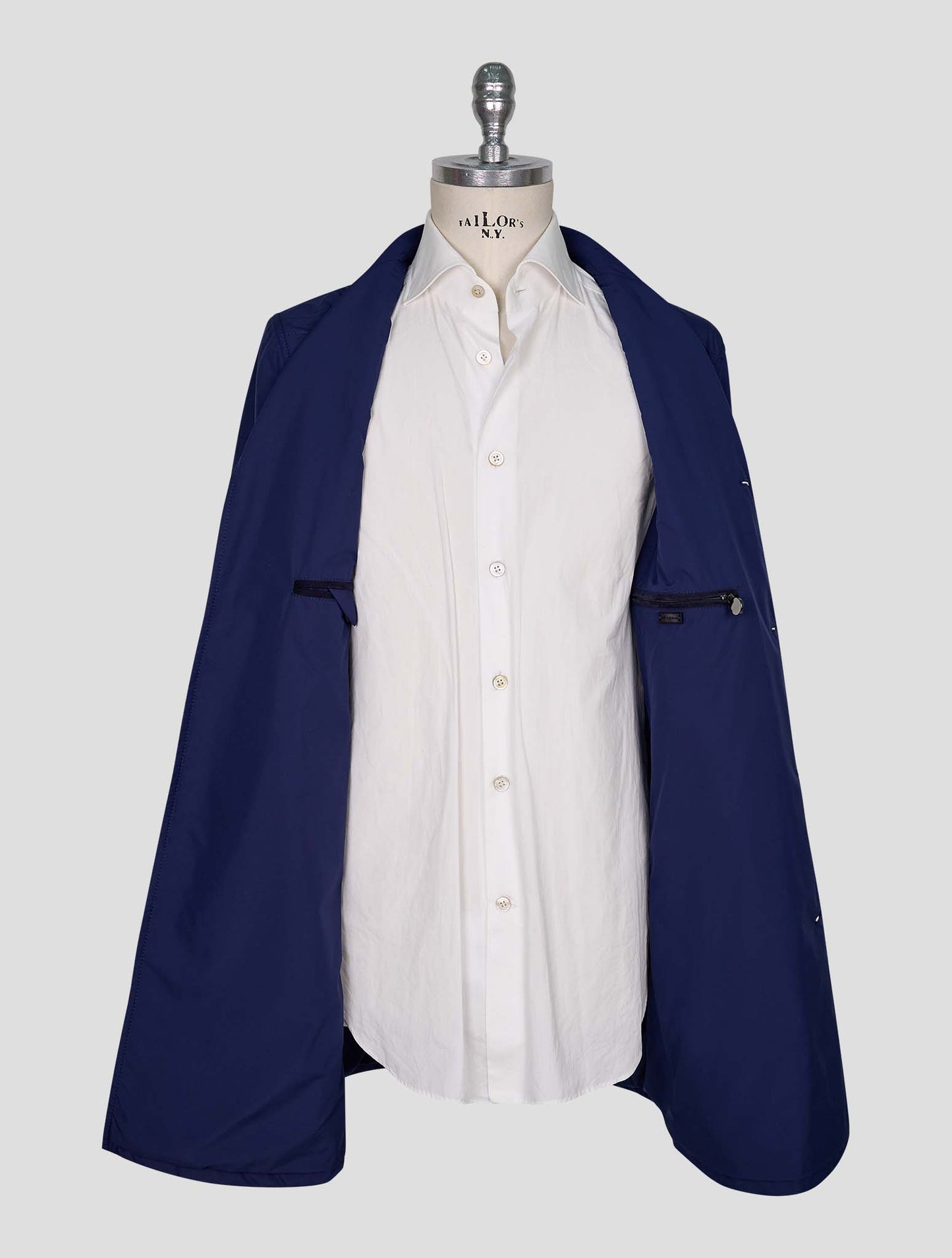 Kiton Blue Pl Travel Coat