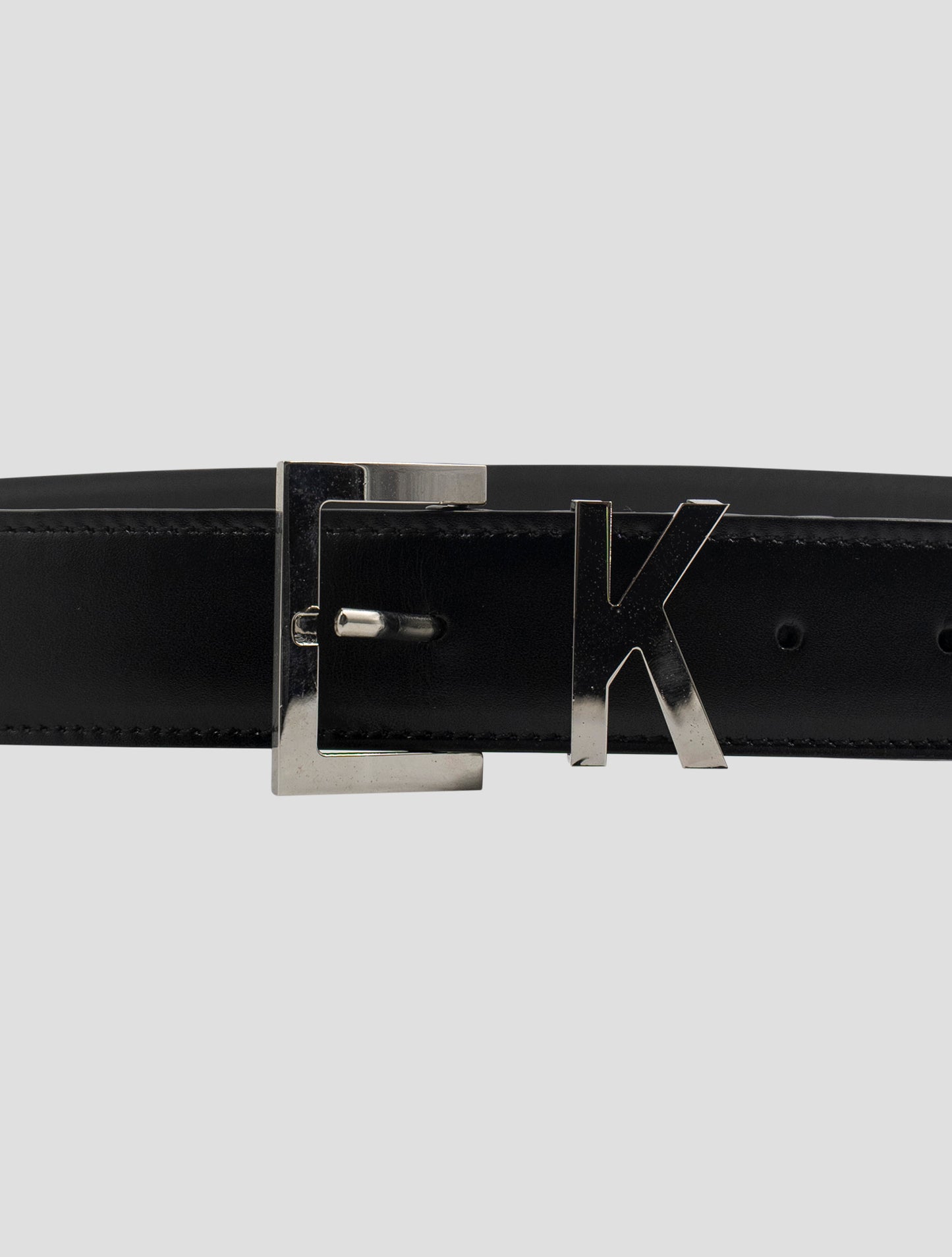 Kiton Black Leather Belt