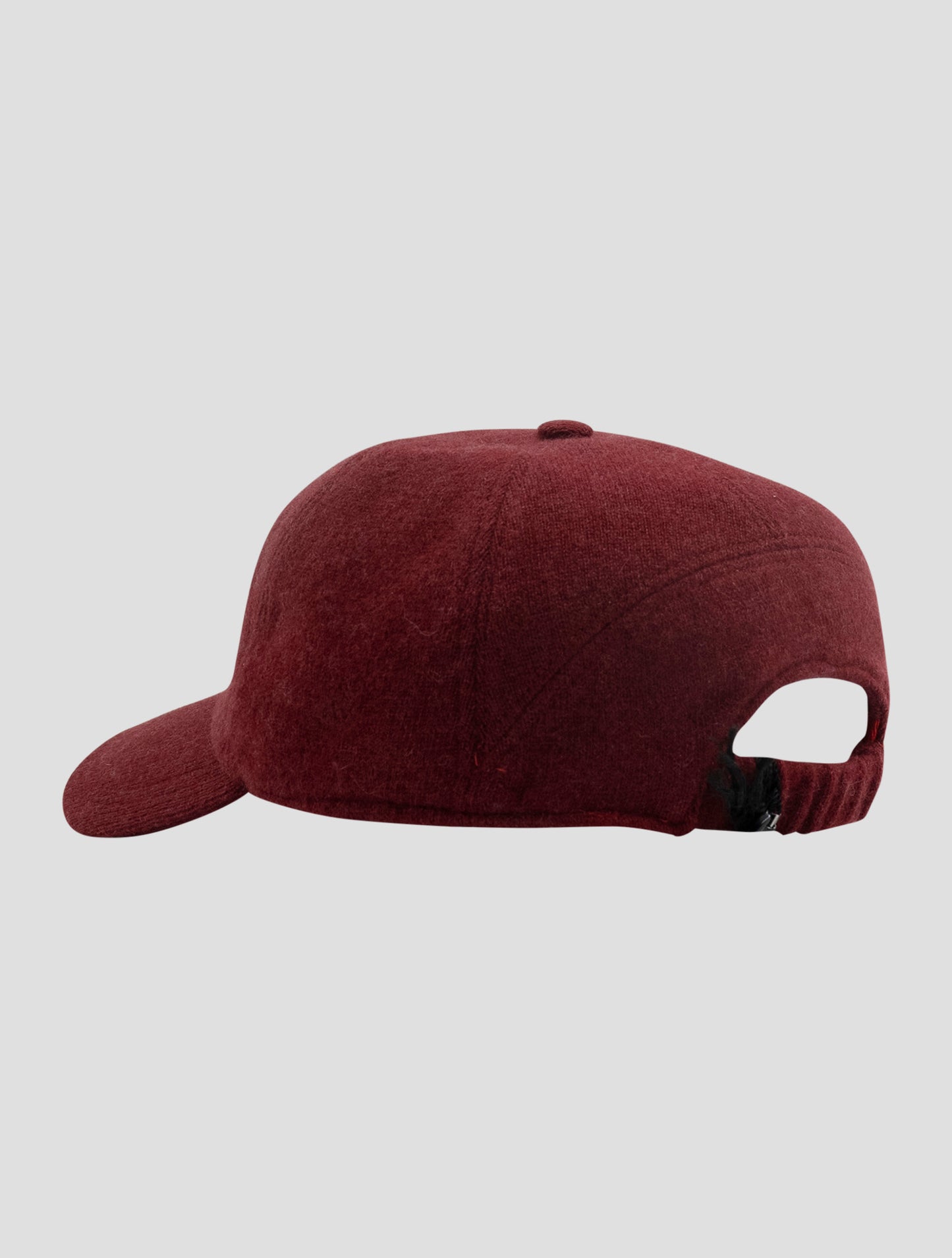 Kiton Burgundy Cashmere Baseball Cap
