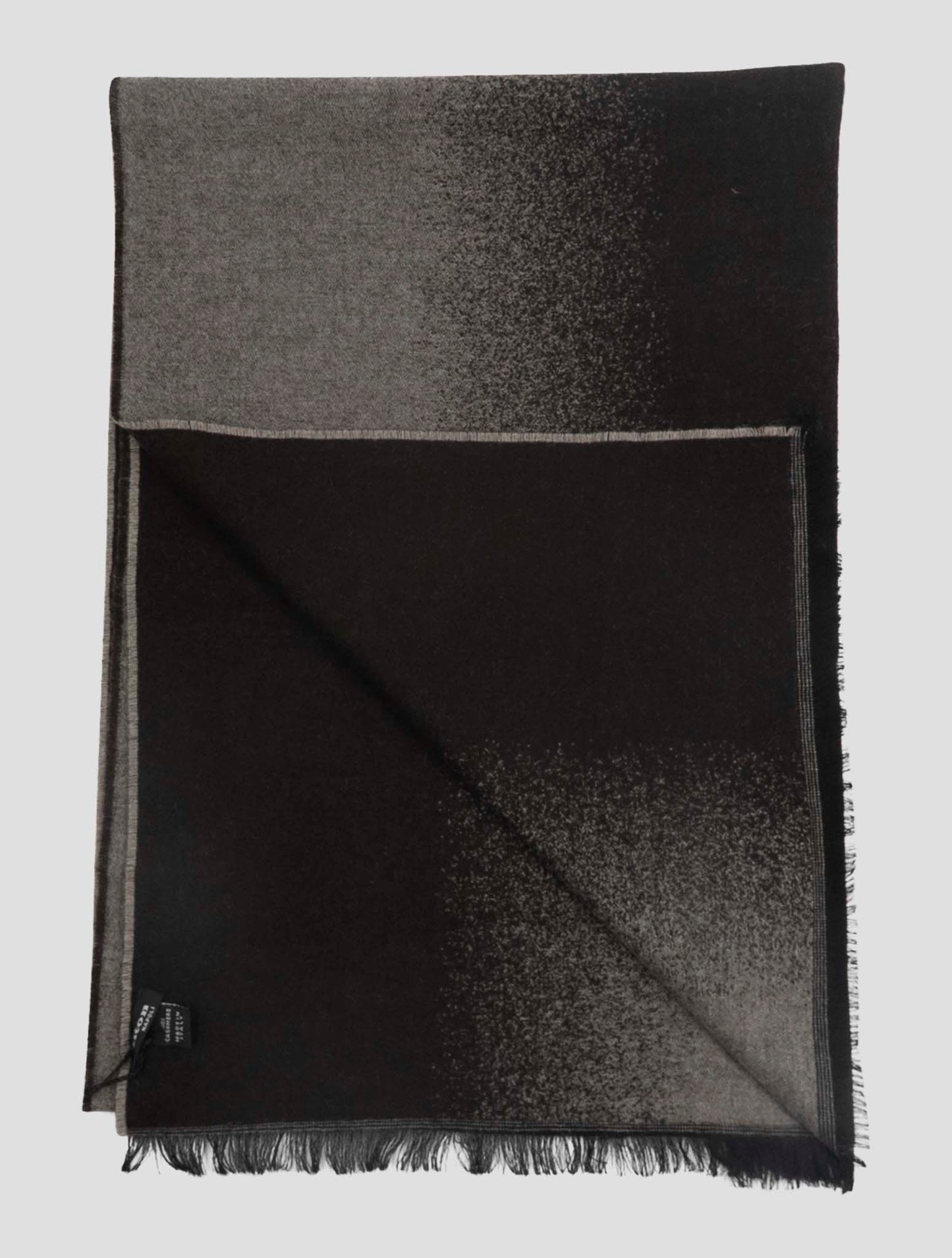 Kiton Gray Cashmere Scarf 37x180