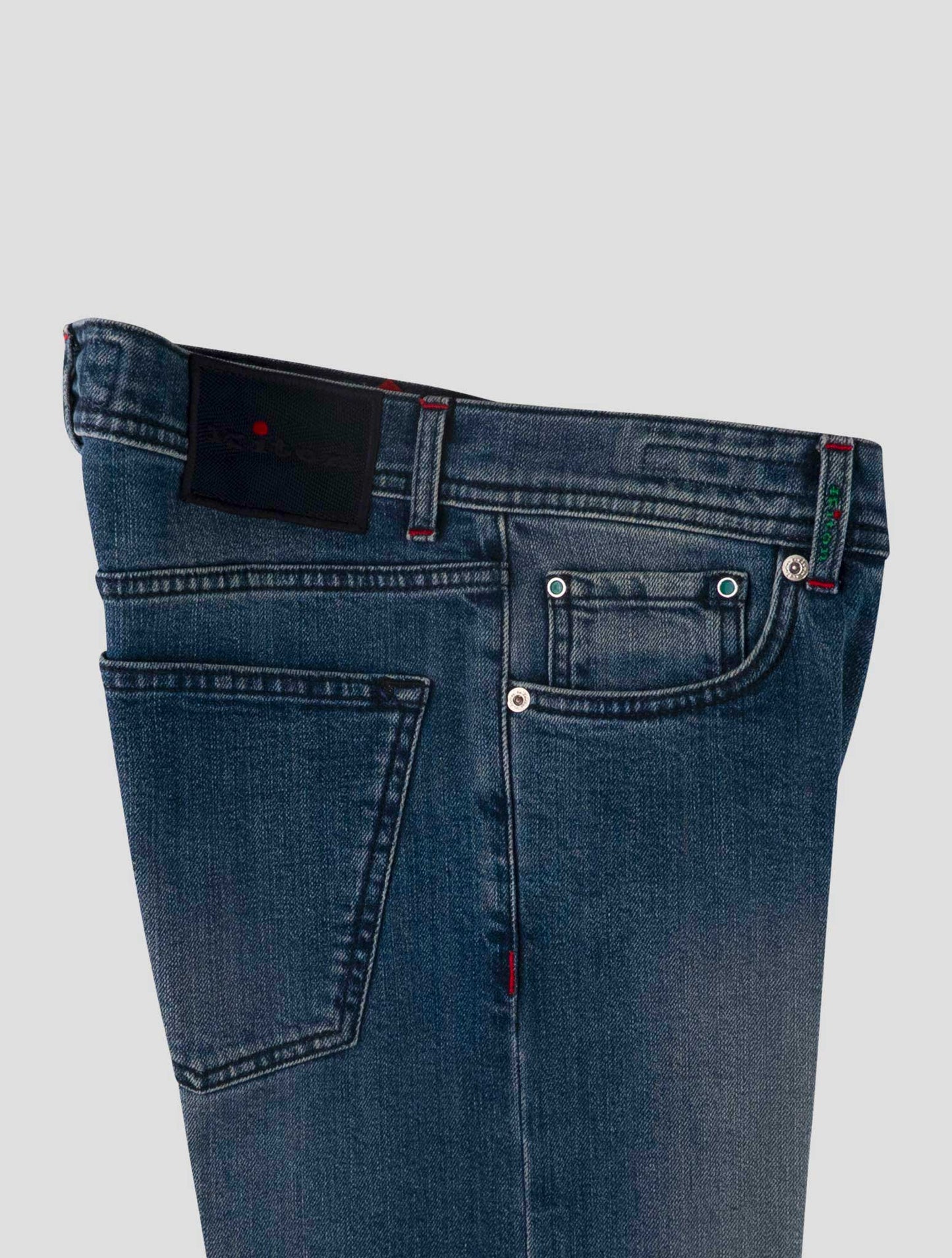 Kiton Blue Cotton Ea Jeans
