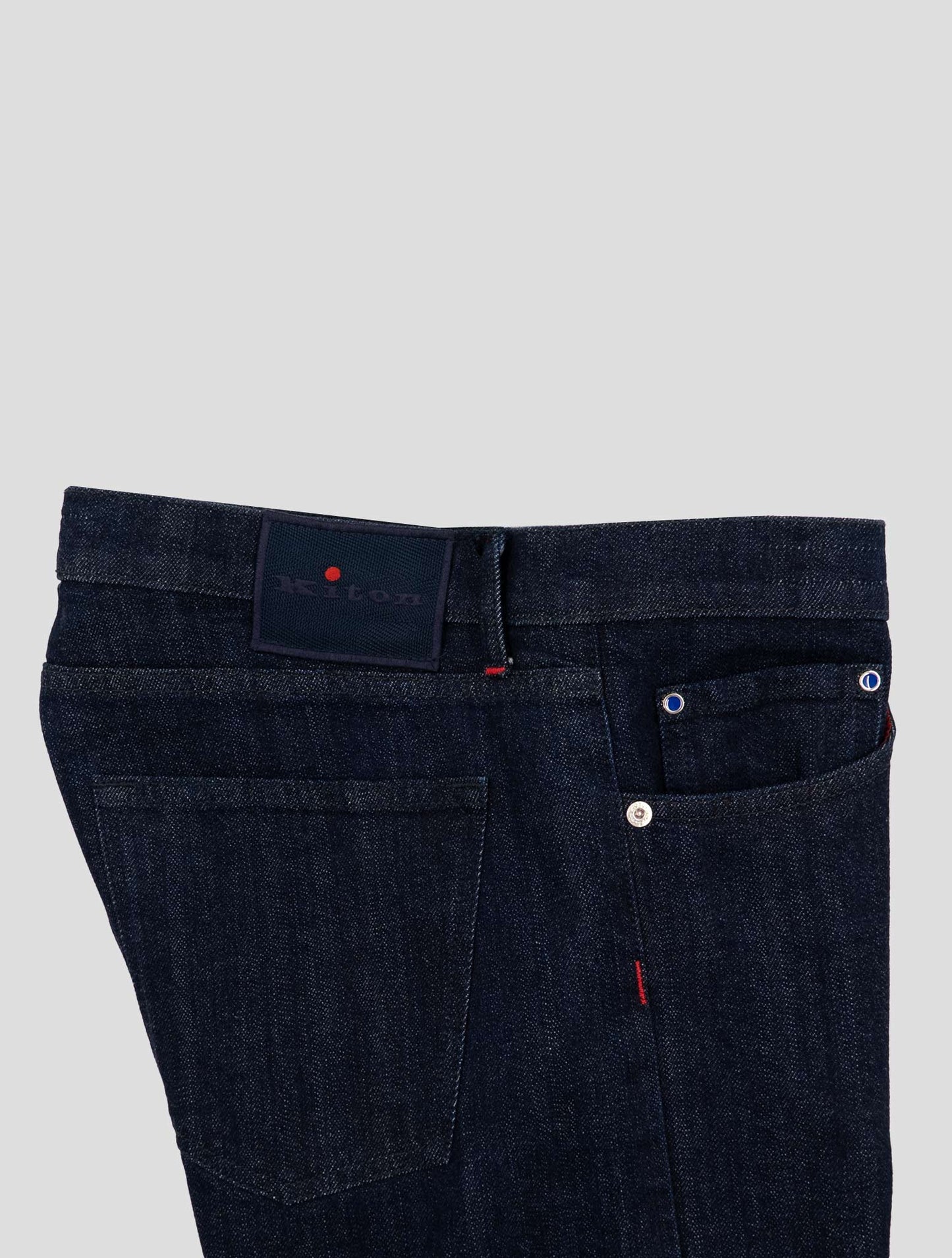 Kiton Blue Cotton Ea Jeans