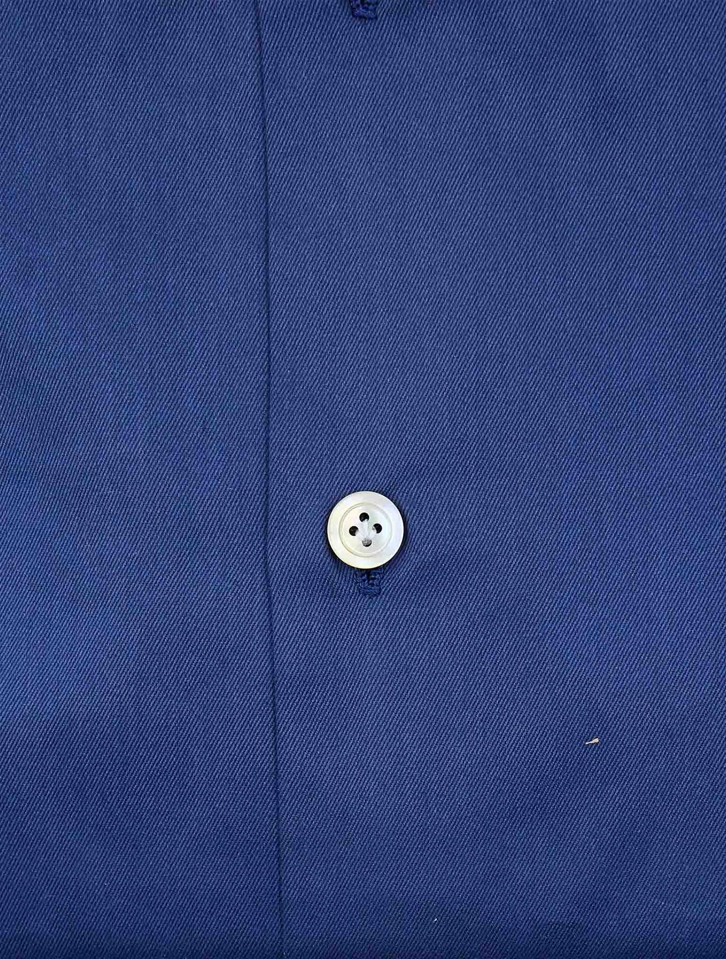 Kiton Blue Cotton Shirt