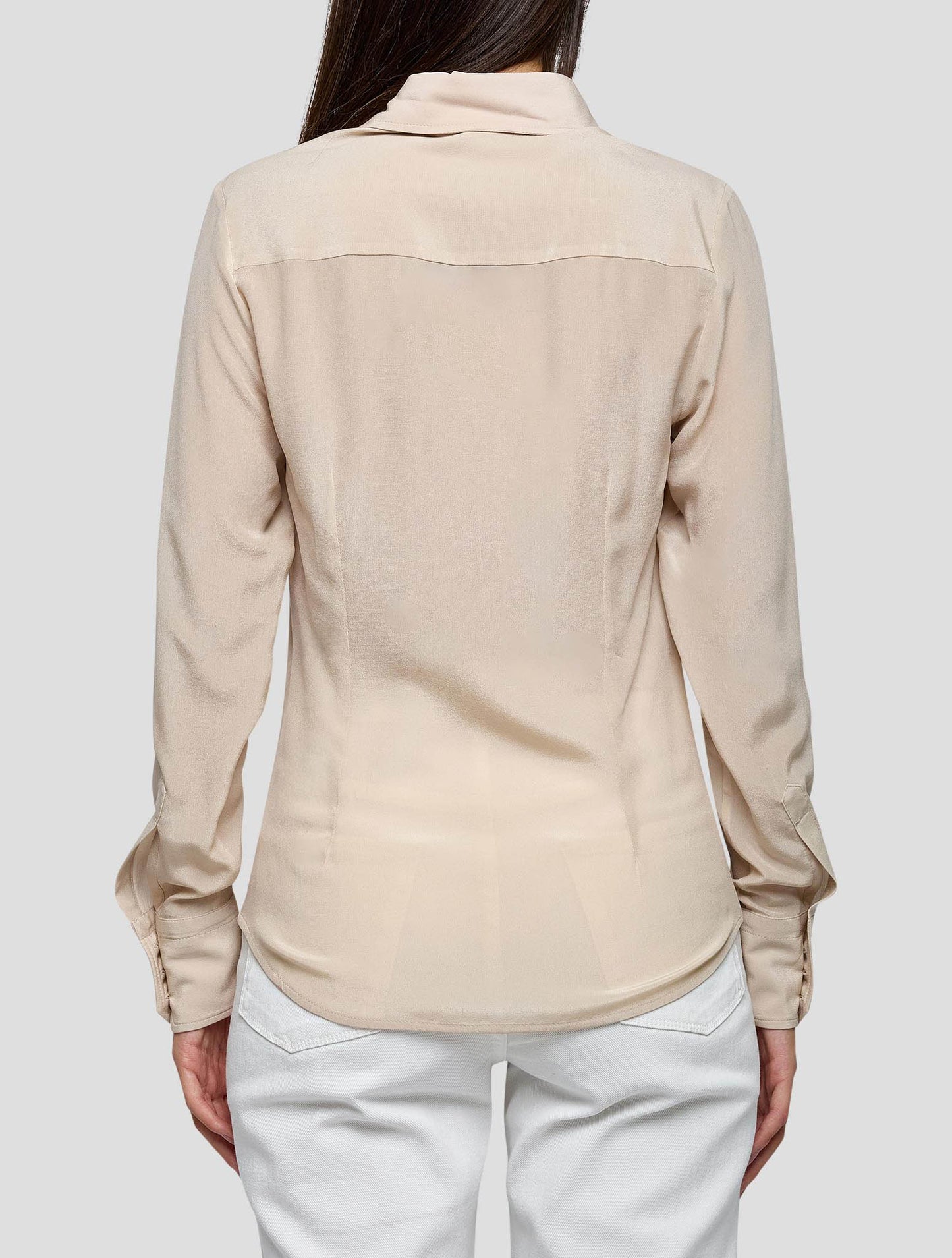 Kiton Beige Silk Shirt Women