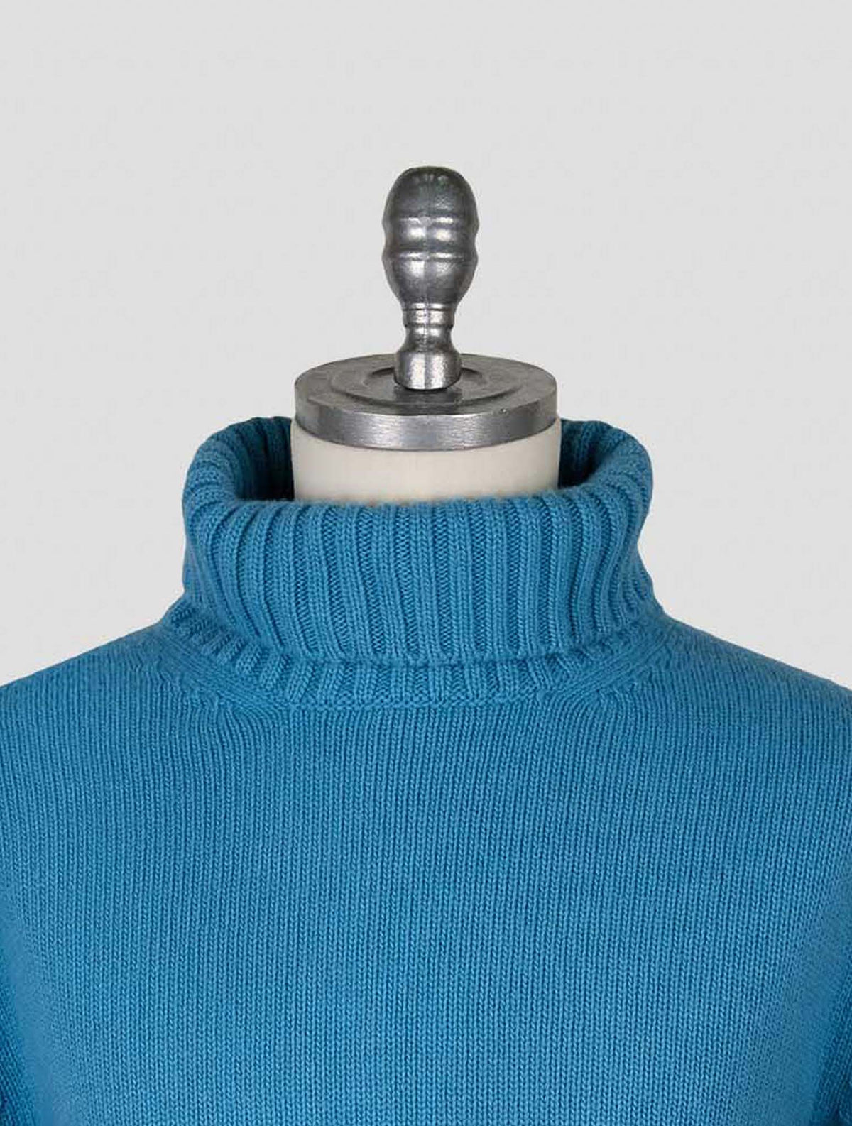 Kiton Knt Petrol Virgin Wool Sweater Turtleneck