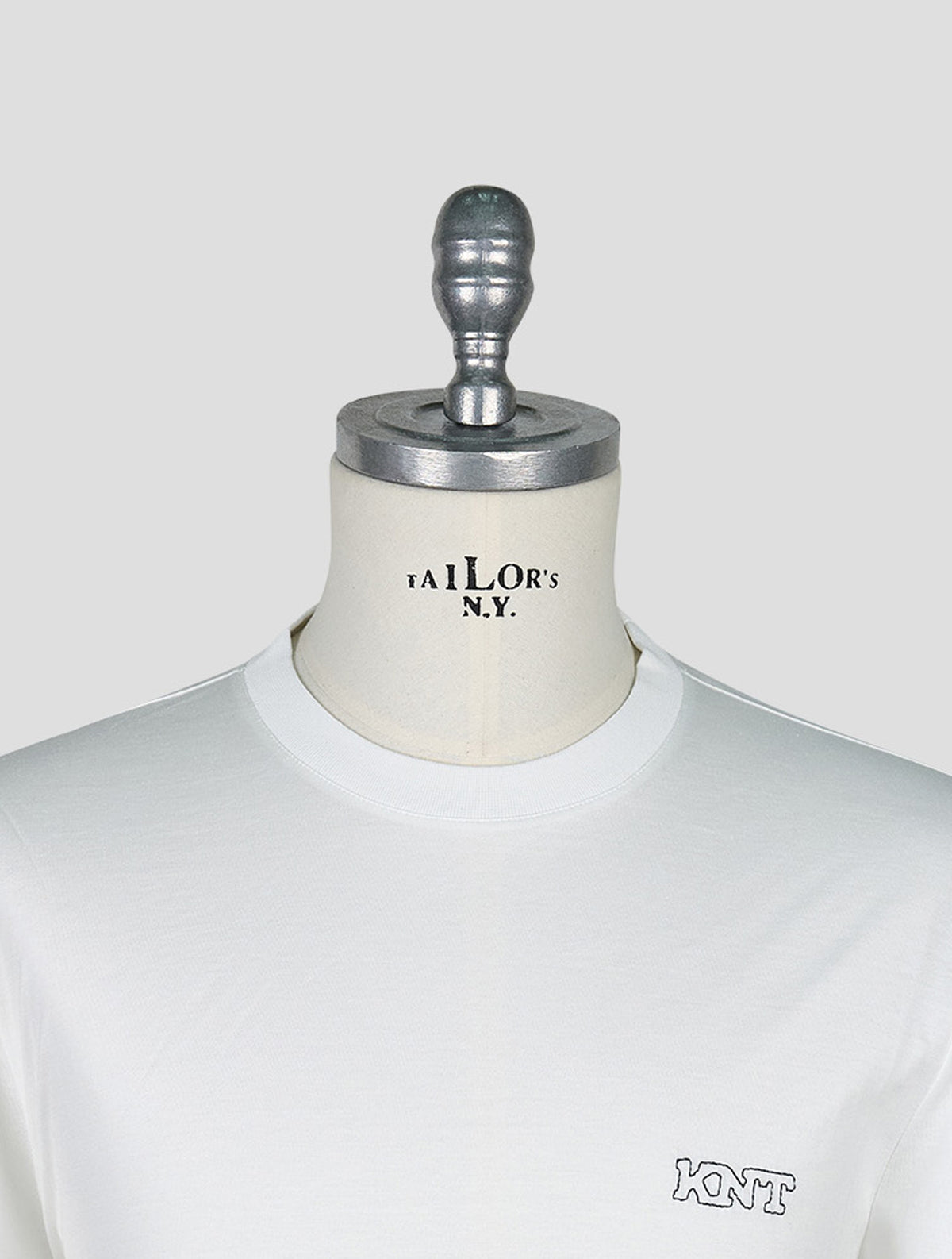 Kiton Knt White Cotton T-Shirt