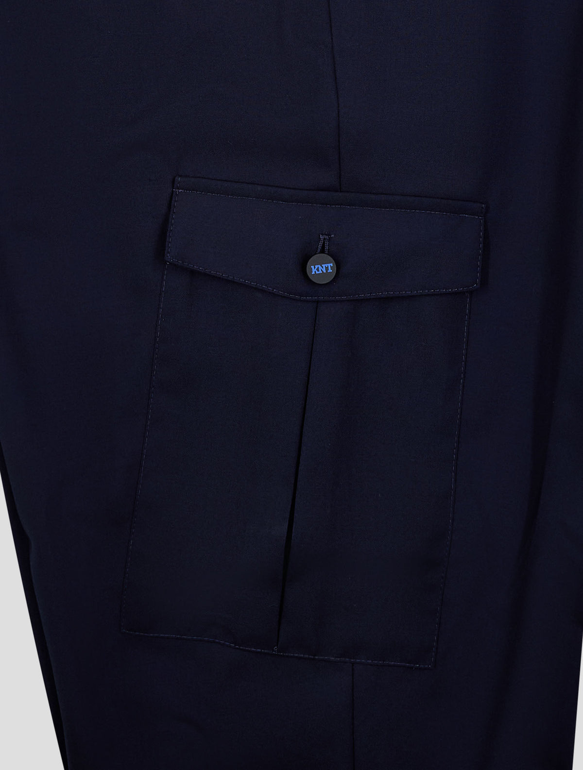 Kiton Knt Dark Blue Wool Pants