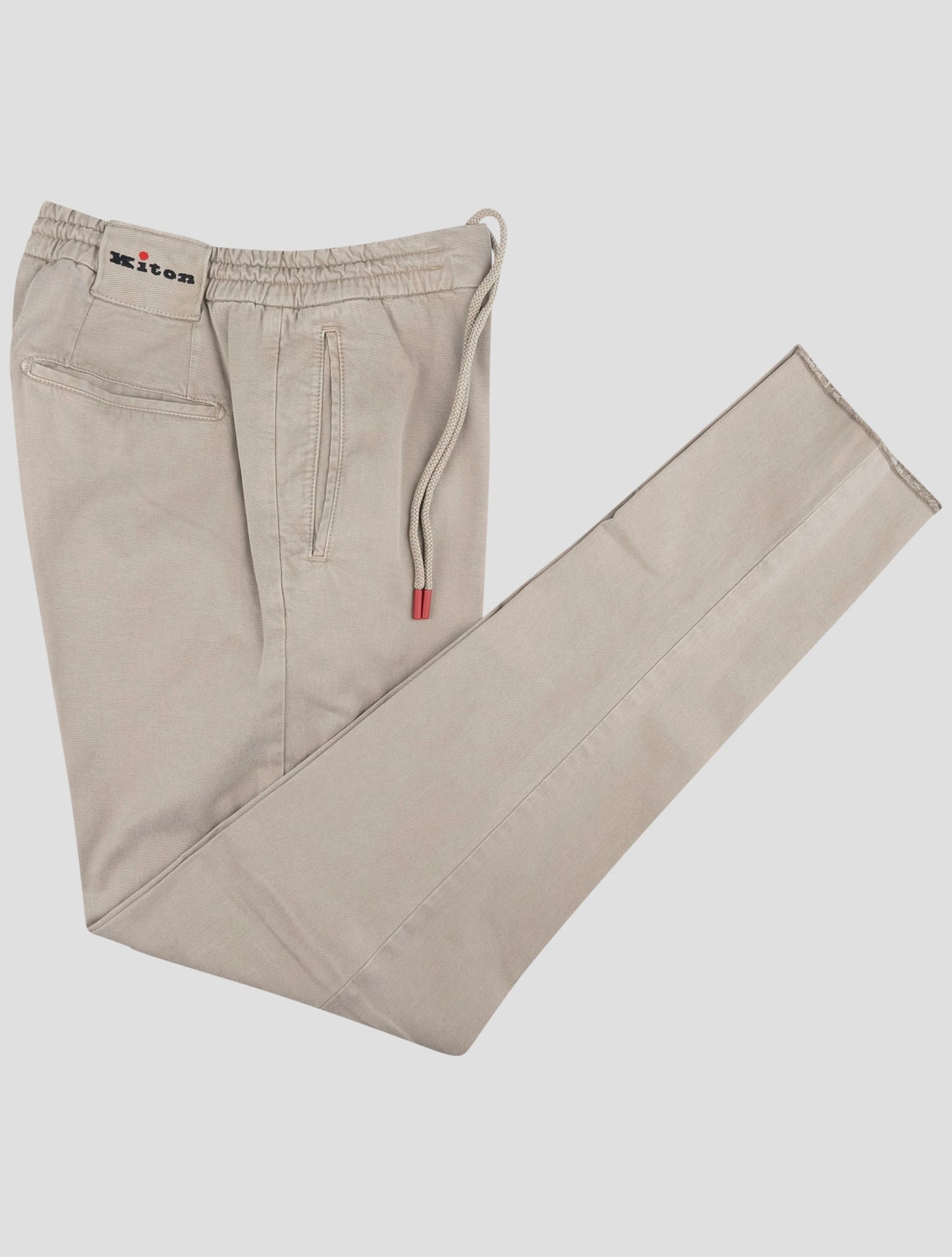 Kiton Beige Lyocell Cotton Ea Pants