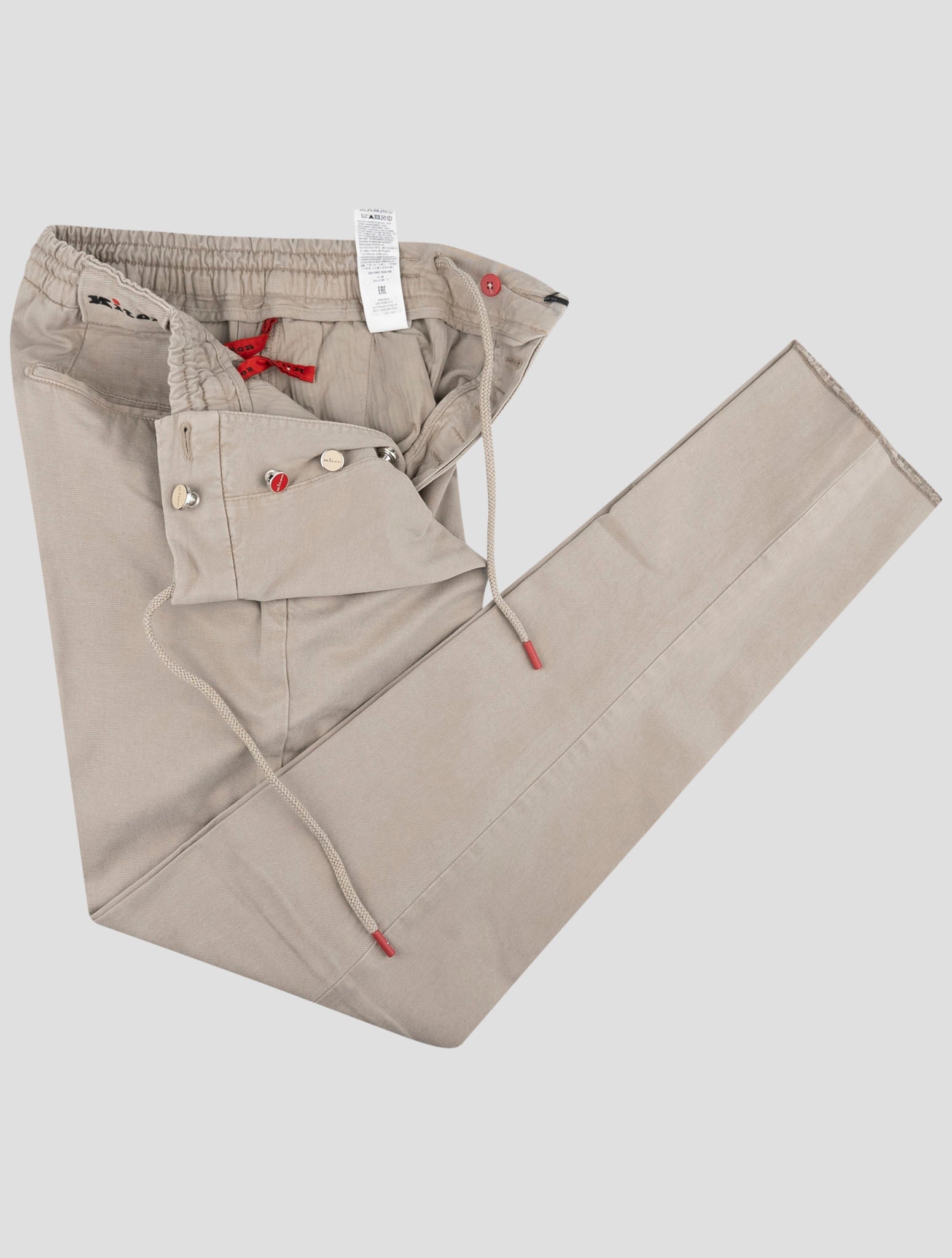 Kiton Beige Lyocell Cotton Ea Pants