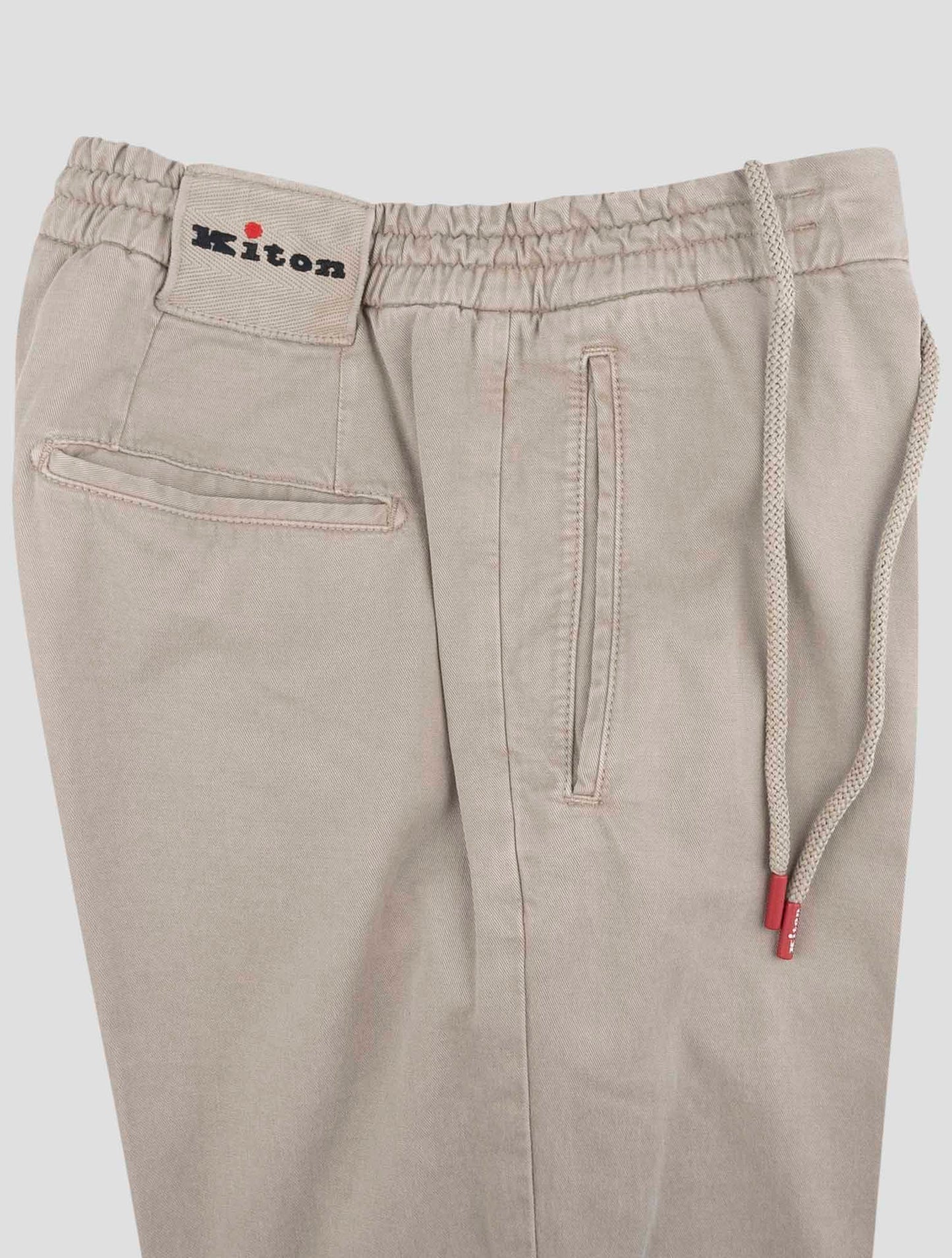 Kiton Beige Lyocell Cotton Ea Pants