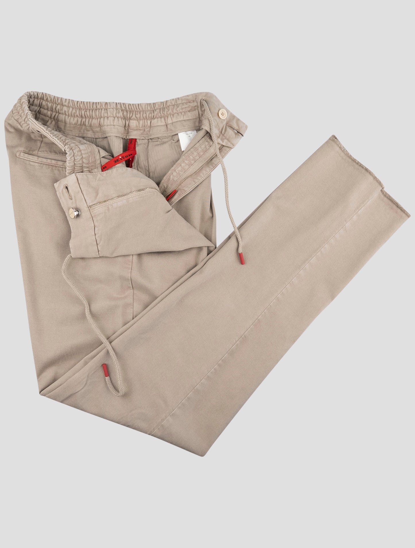 Kiton Beige Lyocell Cotton Ea Pants