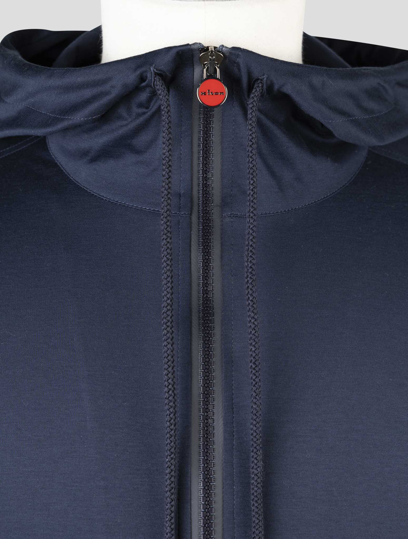 Kiton Blue Cotton Shirt Umbi
