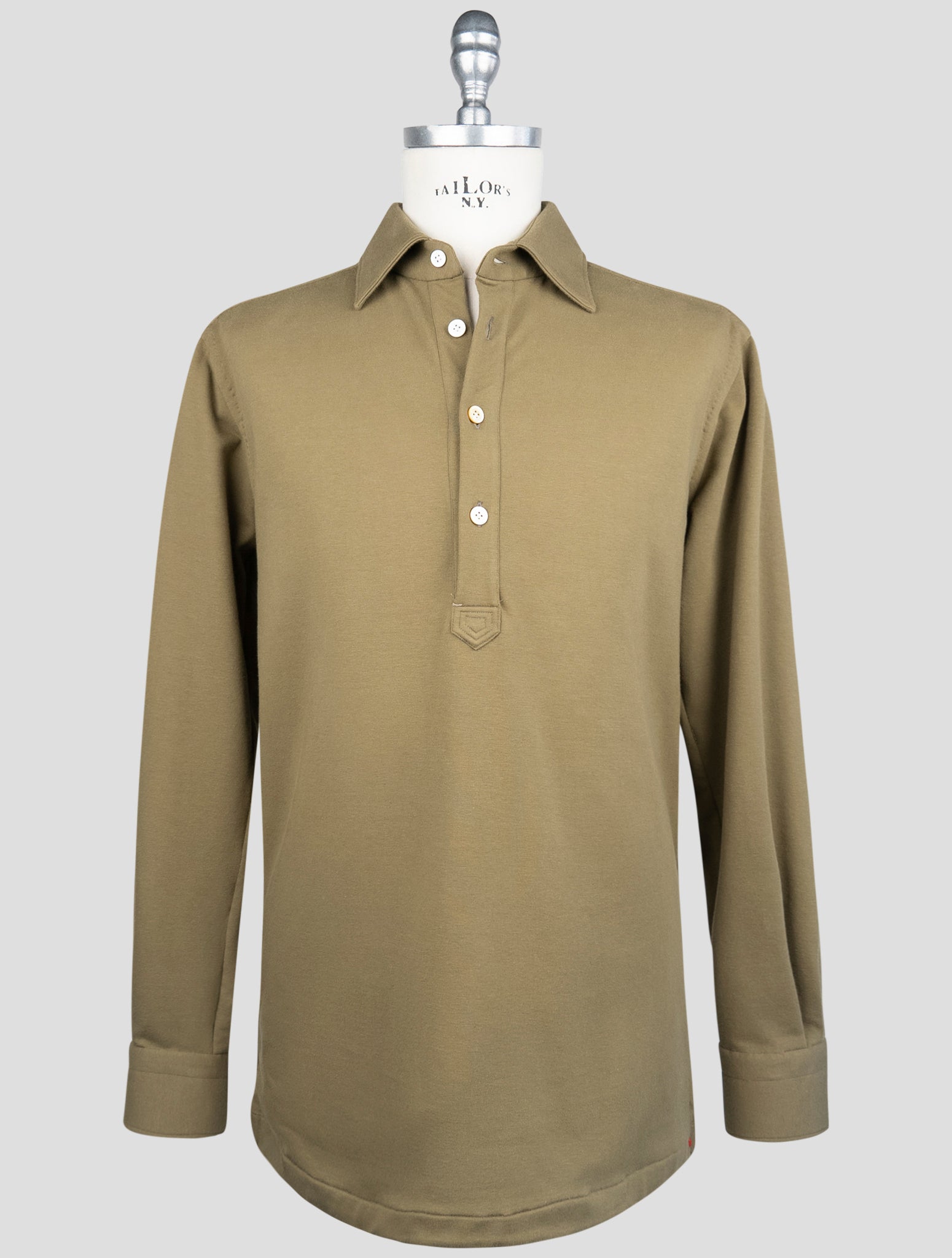 Kiton Green Cotton Ea Sweater Polo