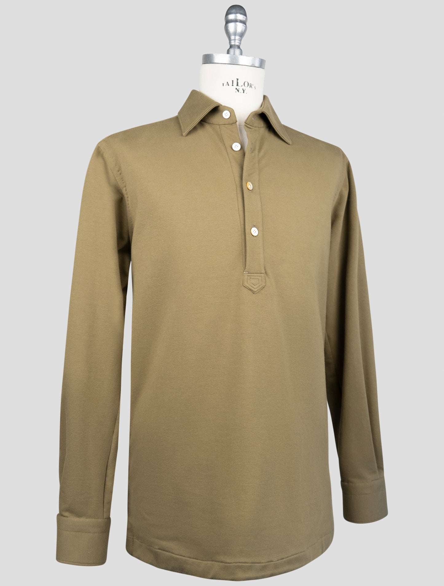 Kiton Green Cotton Ea Sweater Polo