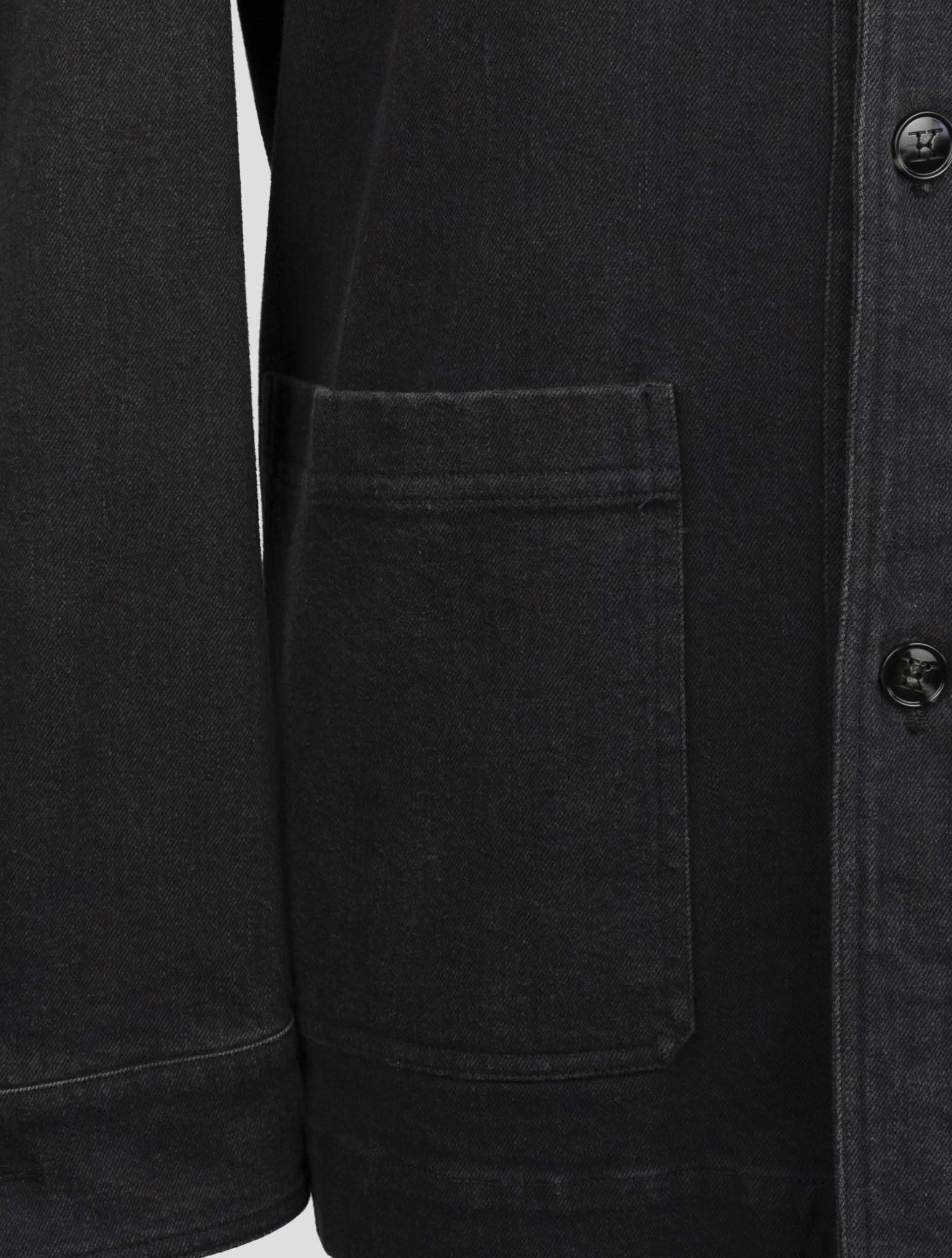 Kiton Black Cotton Ea Coat