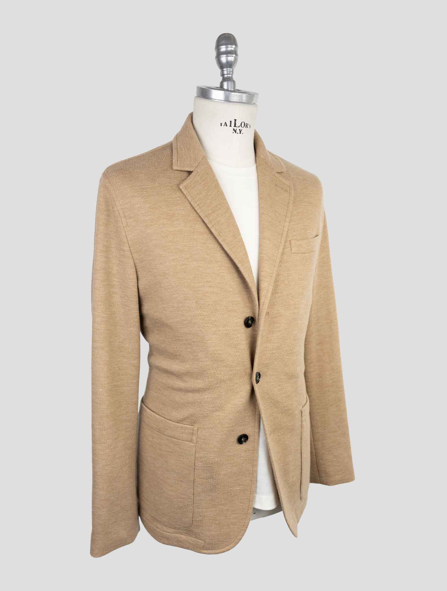 Kiton Beige Cashmere Pa Coat