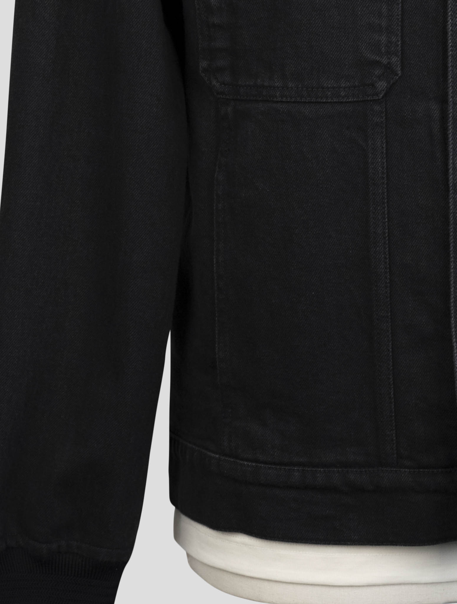 kiton Black Cotton Ea Coat