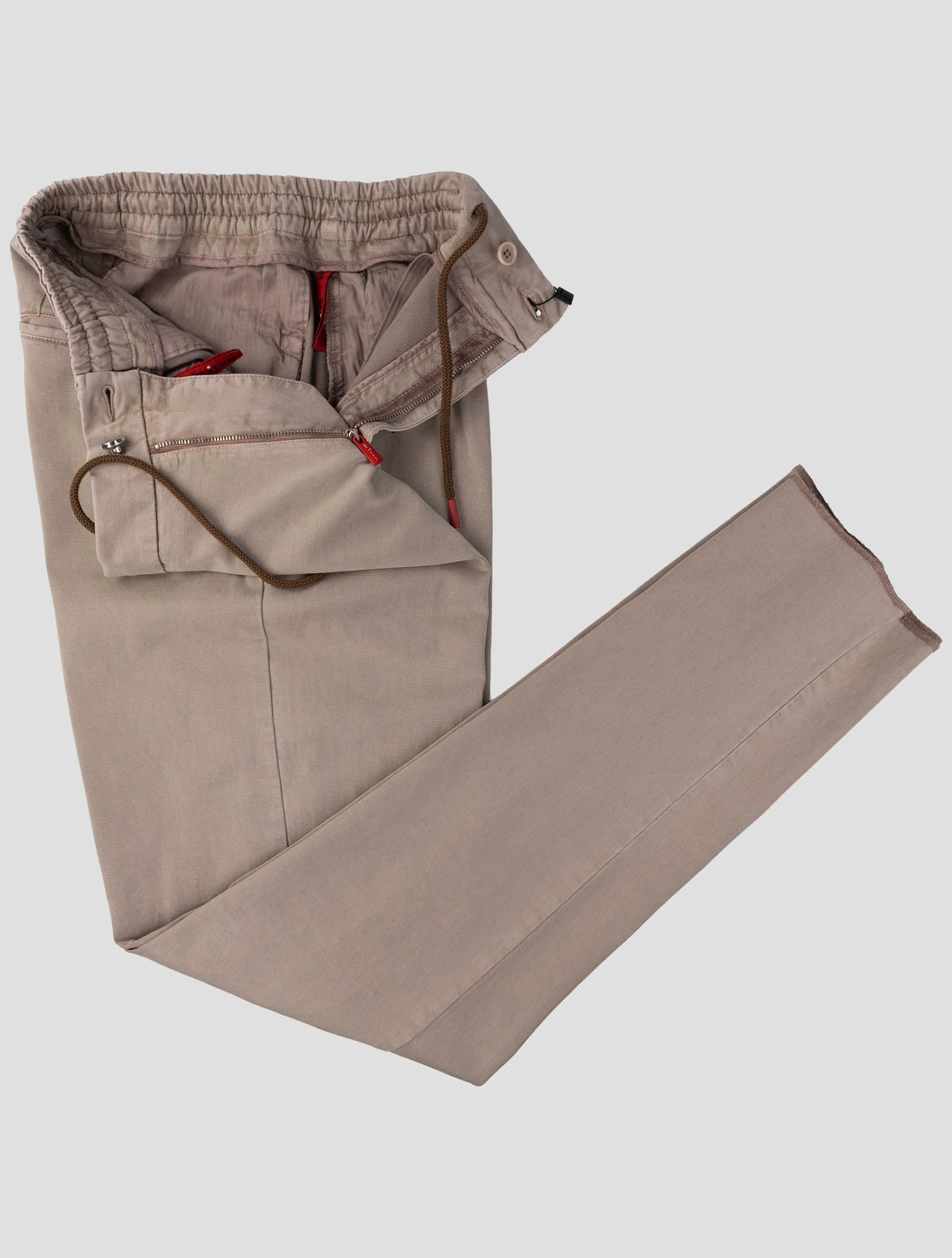 Kiton Beige Cotton Lycra Ea Pants