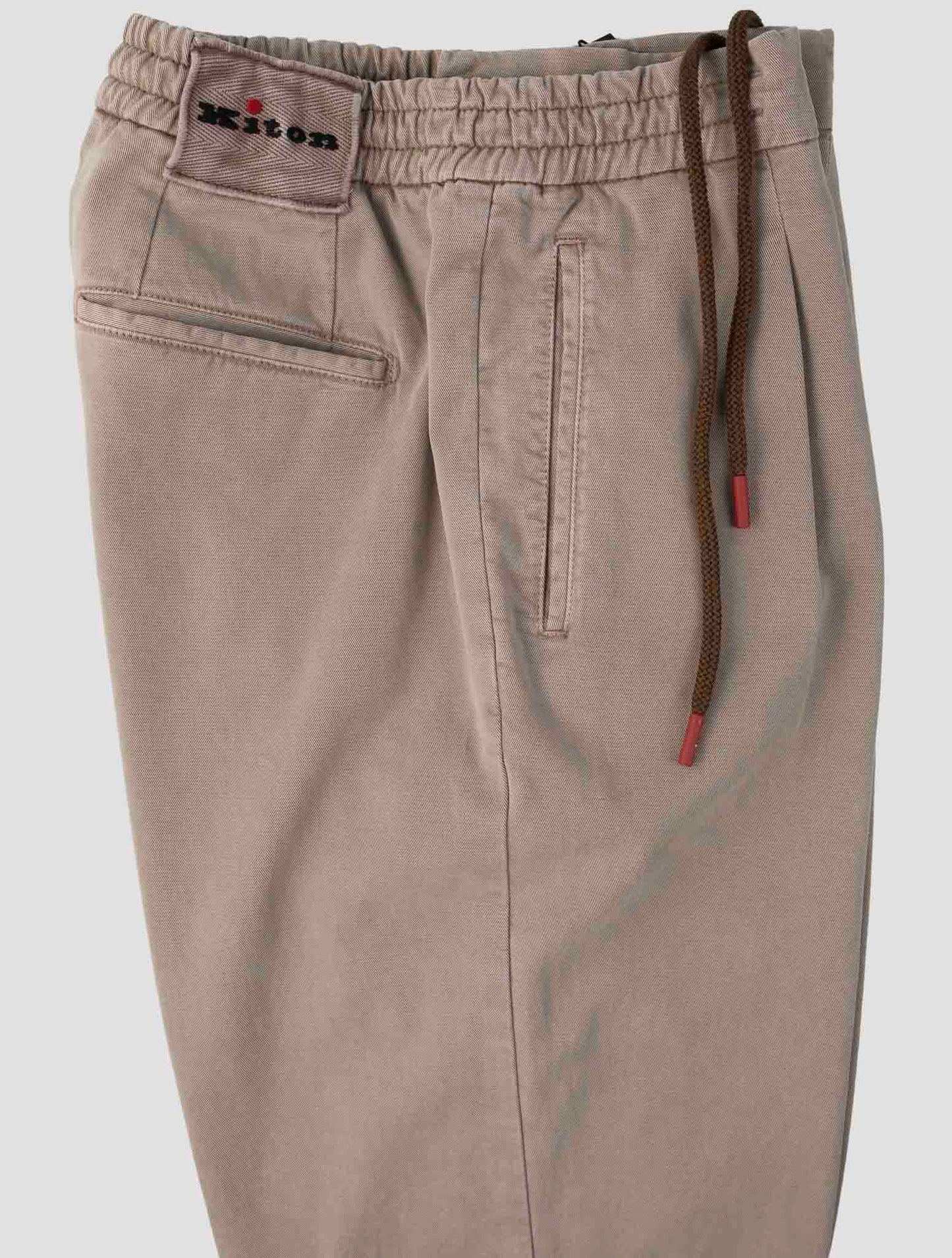 Kiton Beige Cotton Lycra Ea Pants